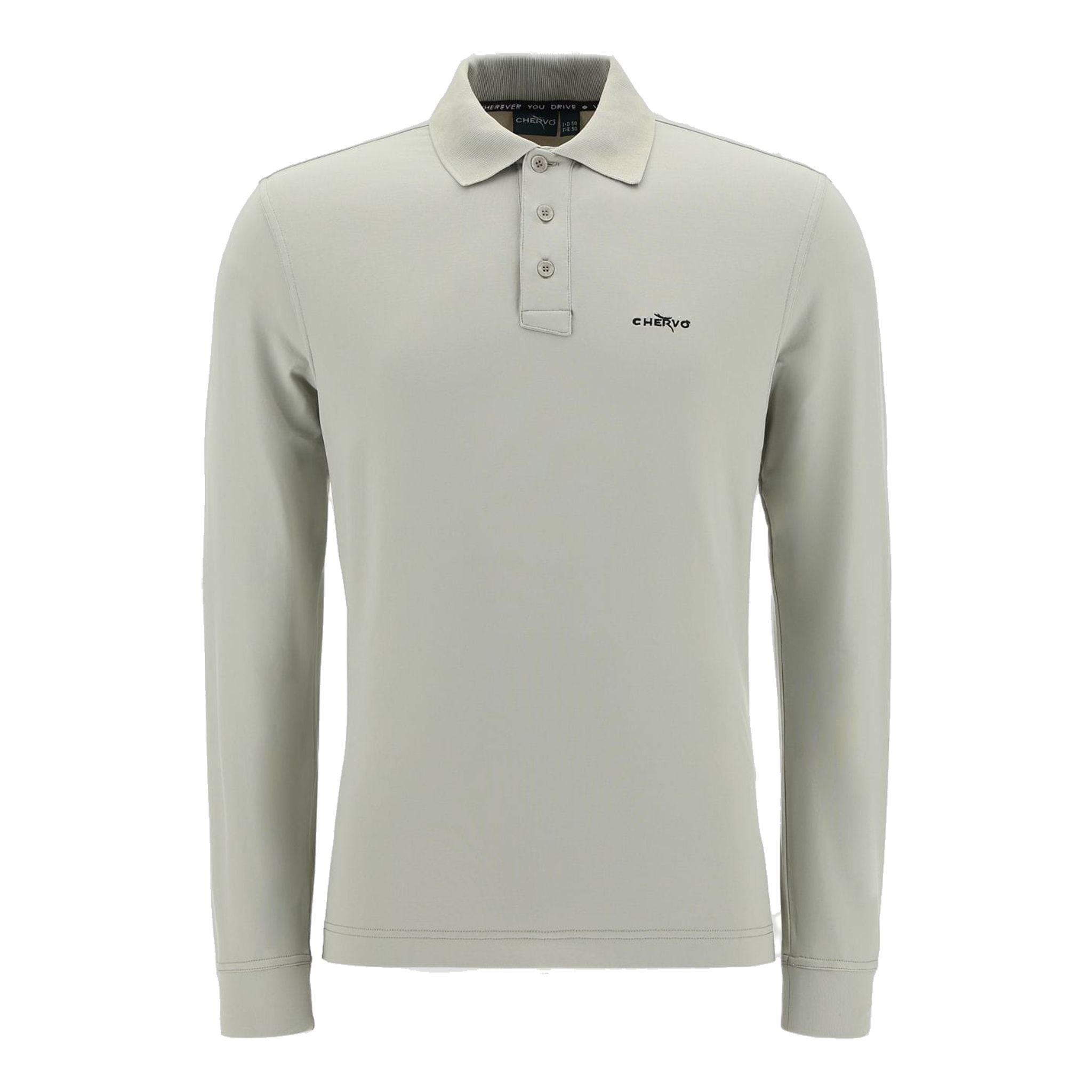 Chervo M Anguy LS Polo Grigio/Verde Uomo