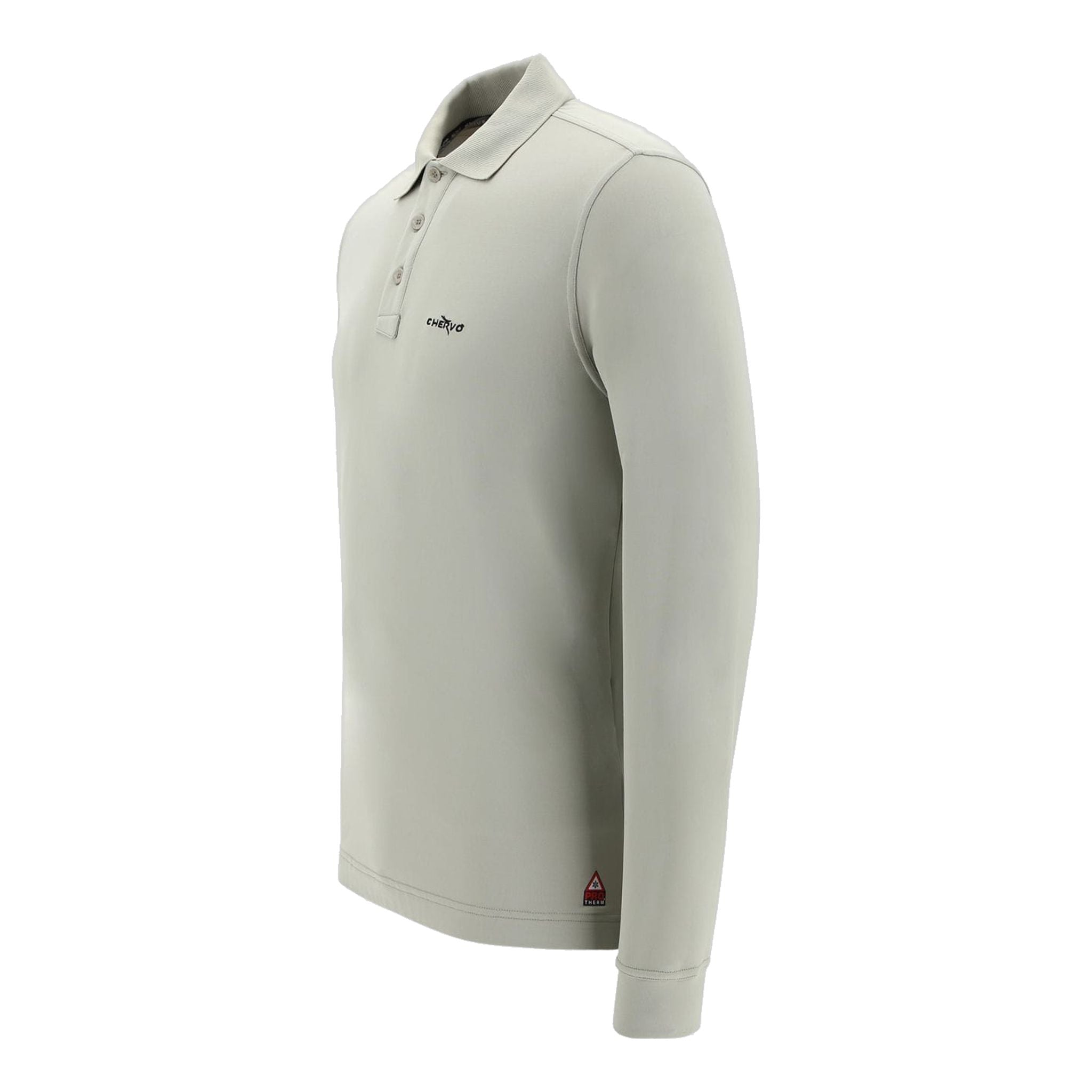 Chervo M Anguy LS Polo Grigio/Verde Uomo