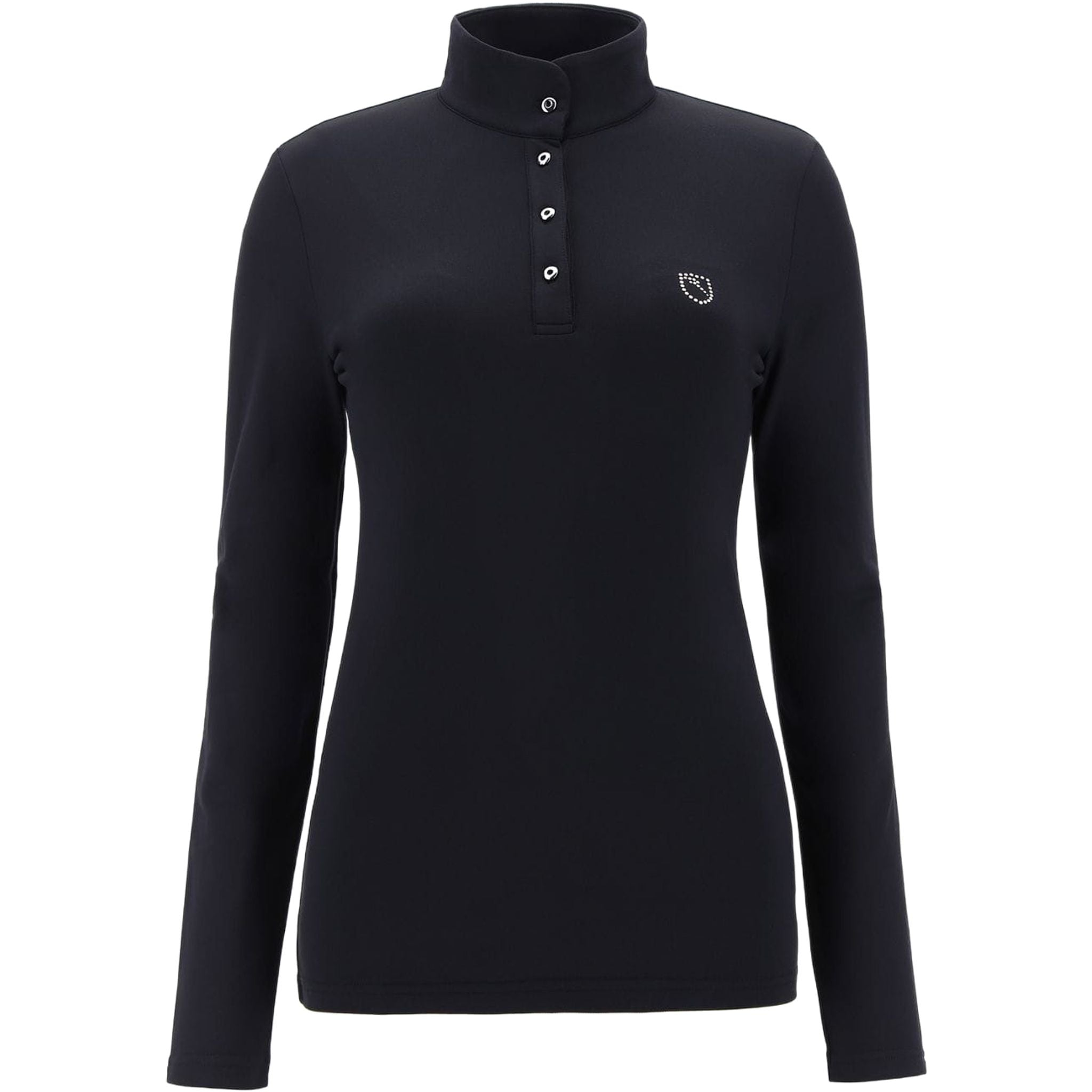 Chervo W Adelita LS Polo Nero Donna