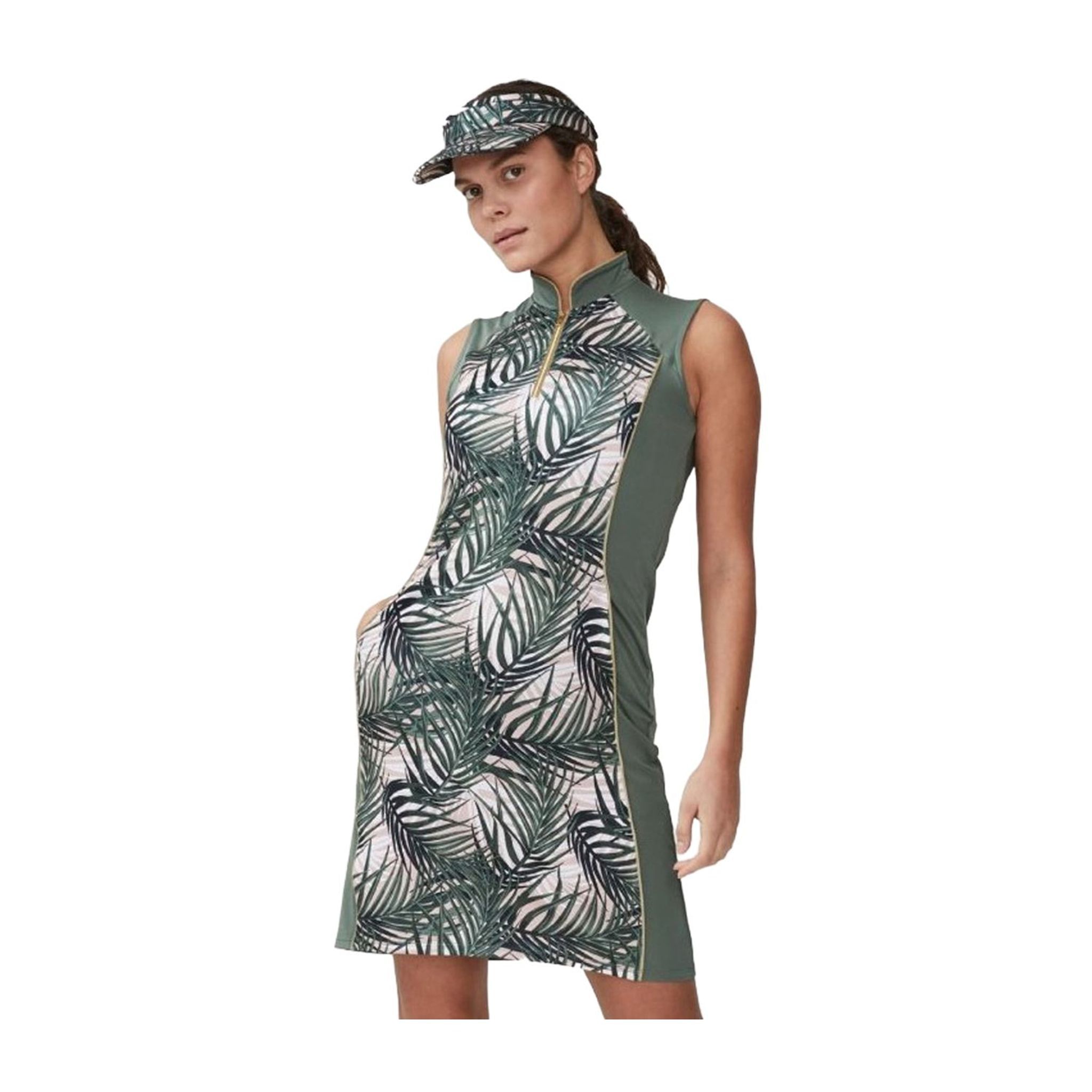 Abito Röhnisch Nero Palm Rosa Pallido Donna