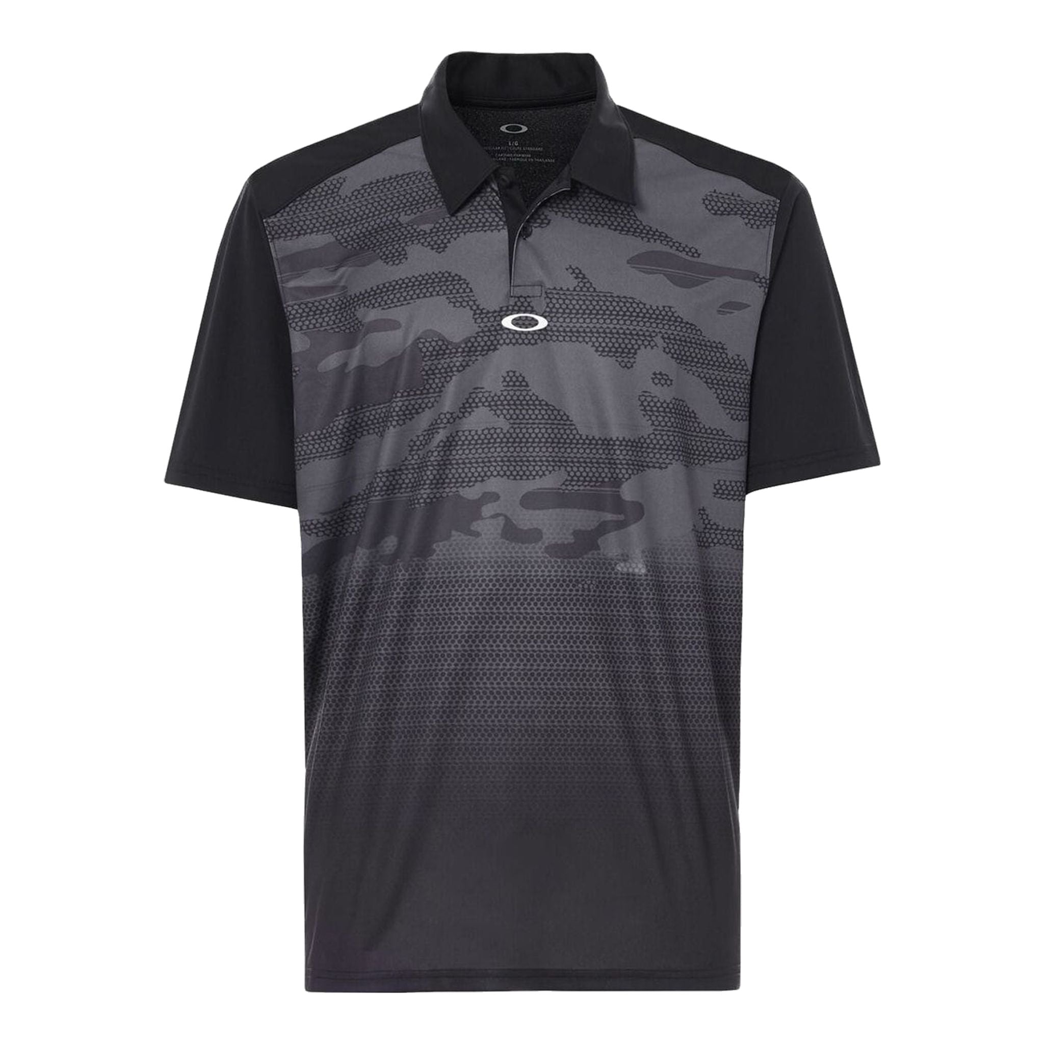 Oakley Polo Deep Rough Camo Dunkelgrau Herren