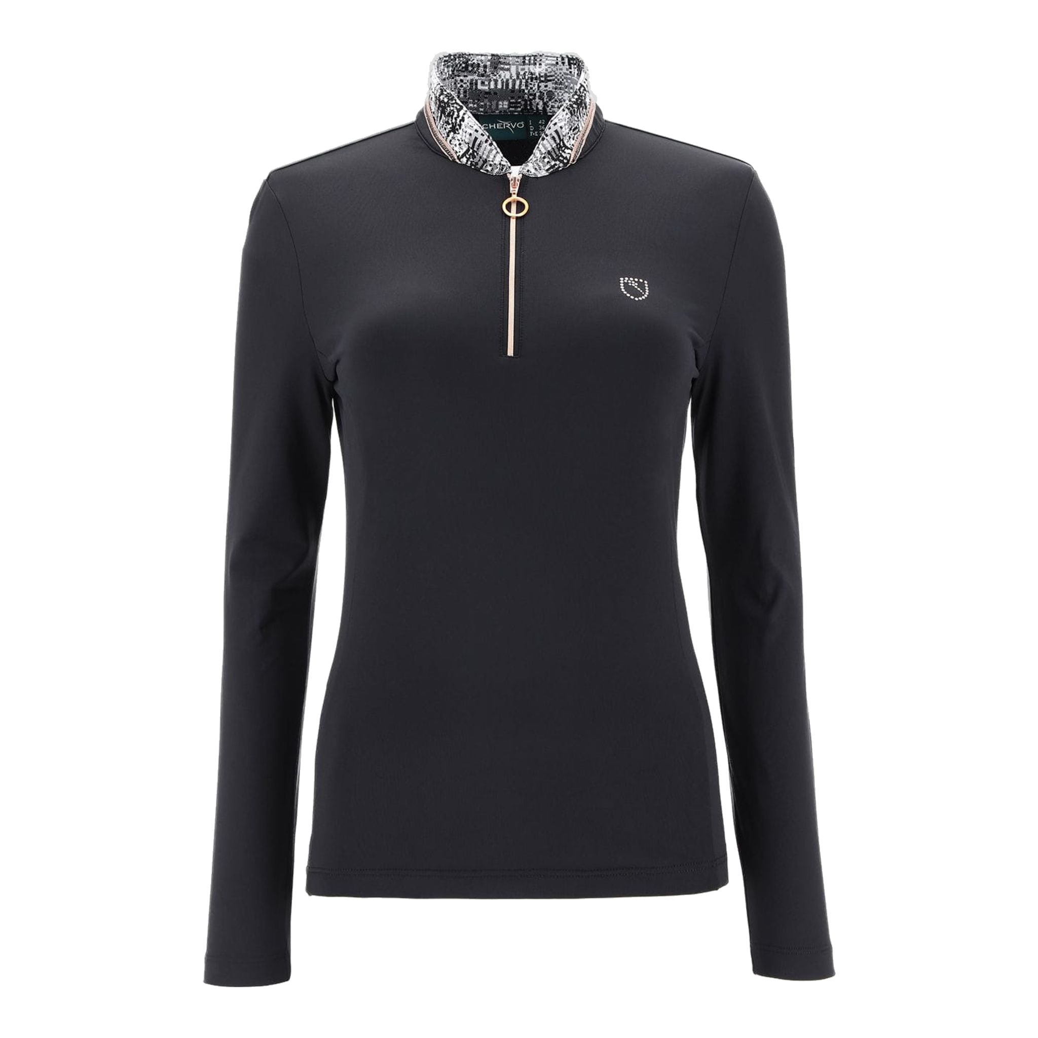 Chervo W Allout LS Polo Nero Donna