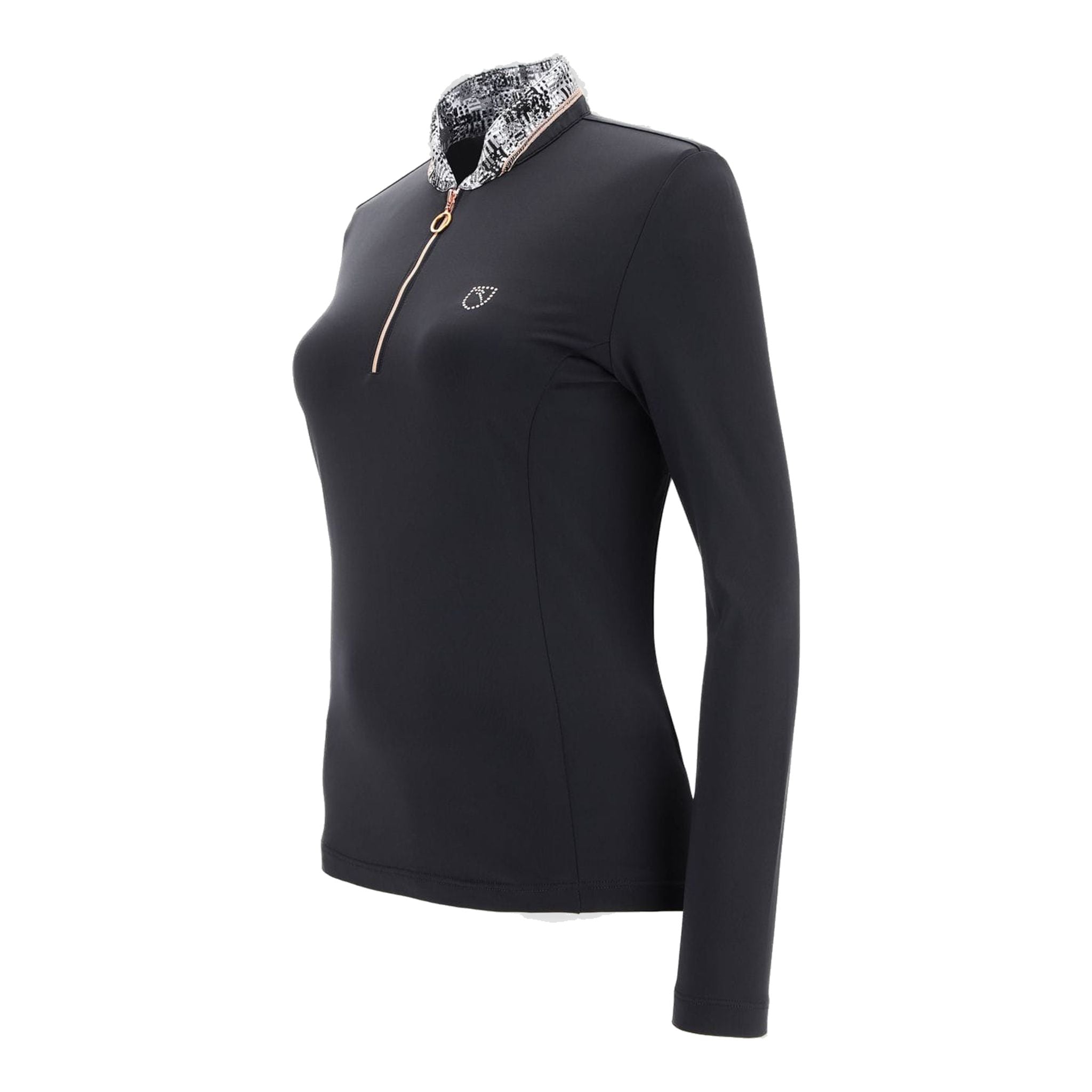 Chervo W Allout LS Polo Nero Donna