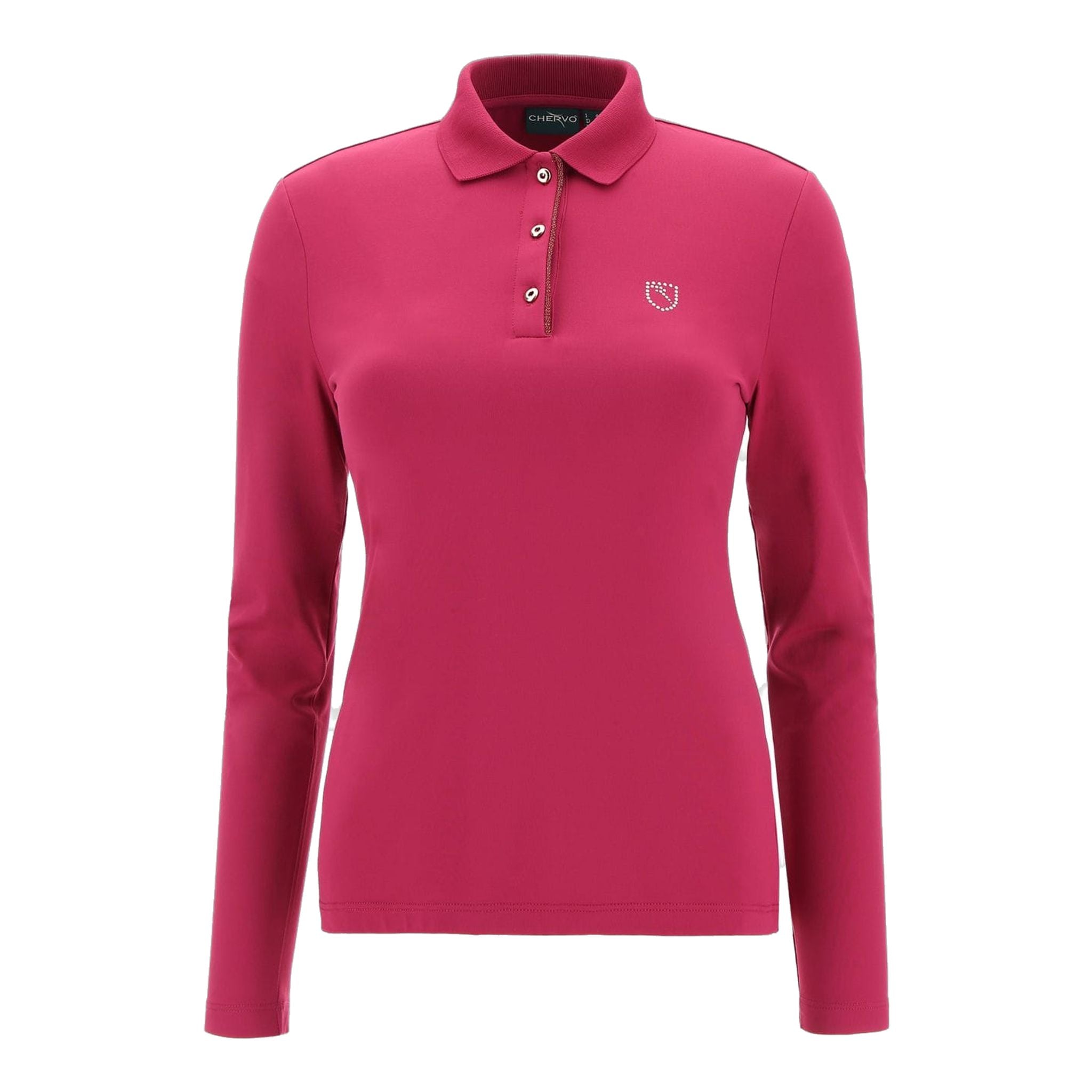 Chervo W Afraid LS Polo Berry Donna