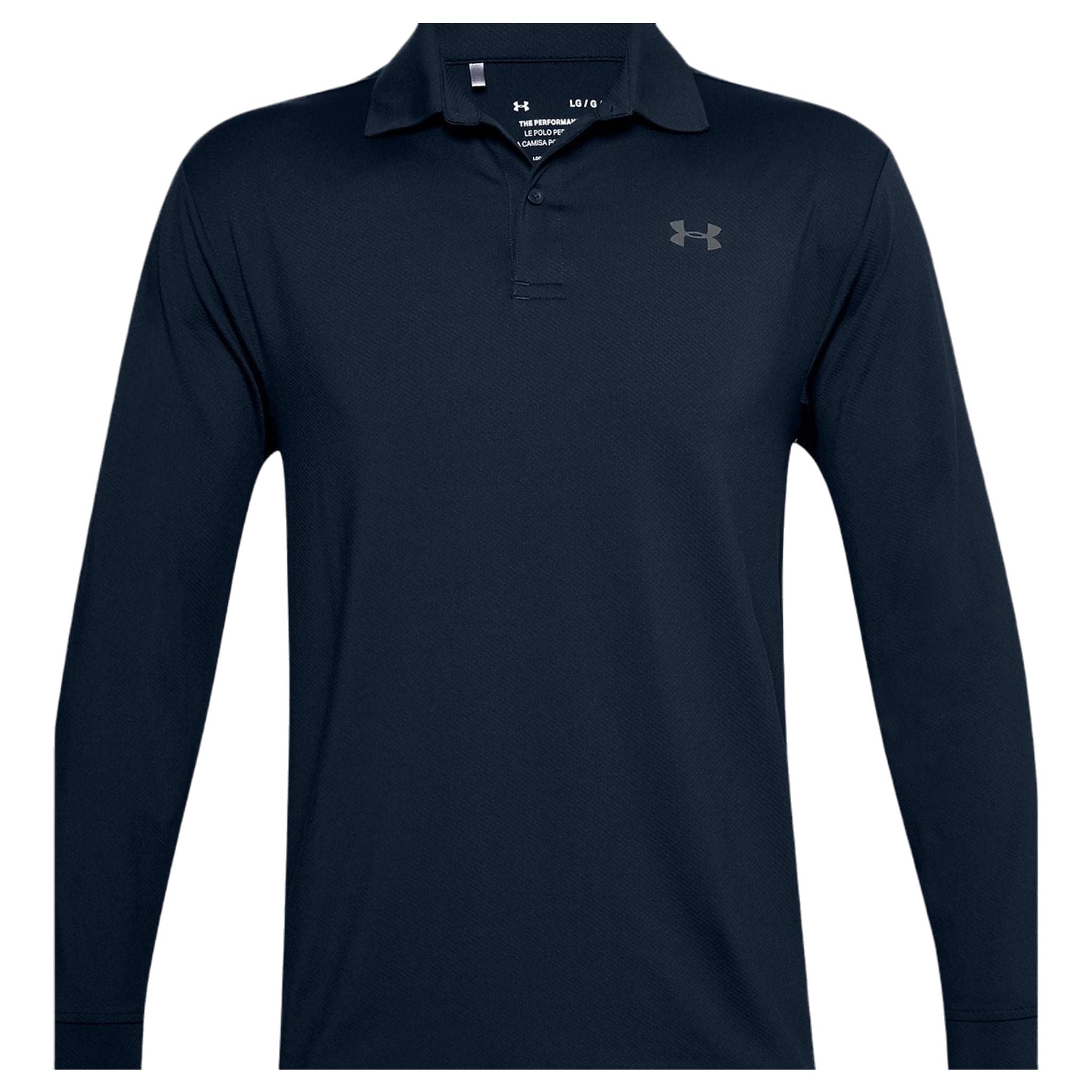 Polo a maniche lunghe Under Armour Performance 2.0 blu navy da uomo