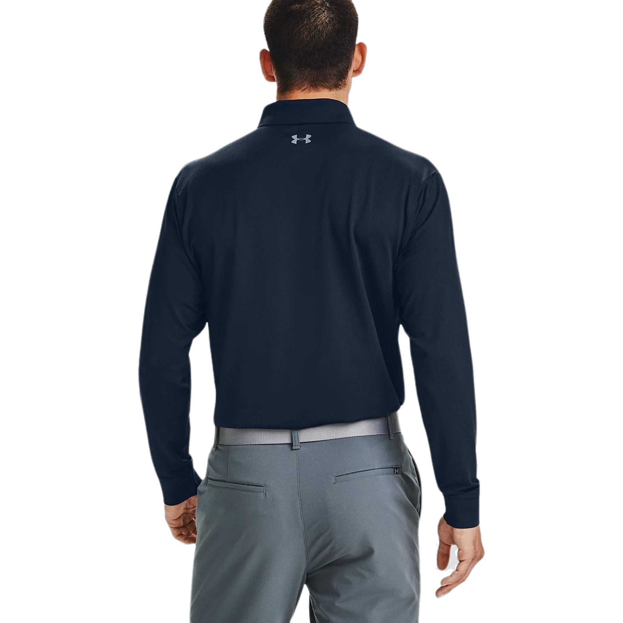 Polo a maniche lunghe Under Armour Performance 2.0 blu navy da uomo