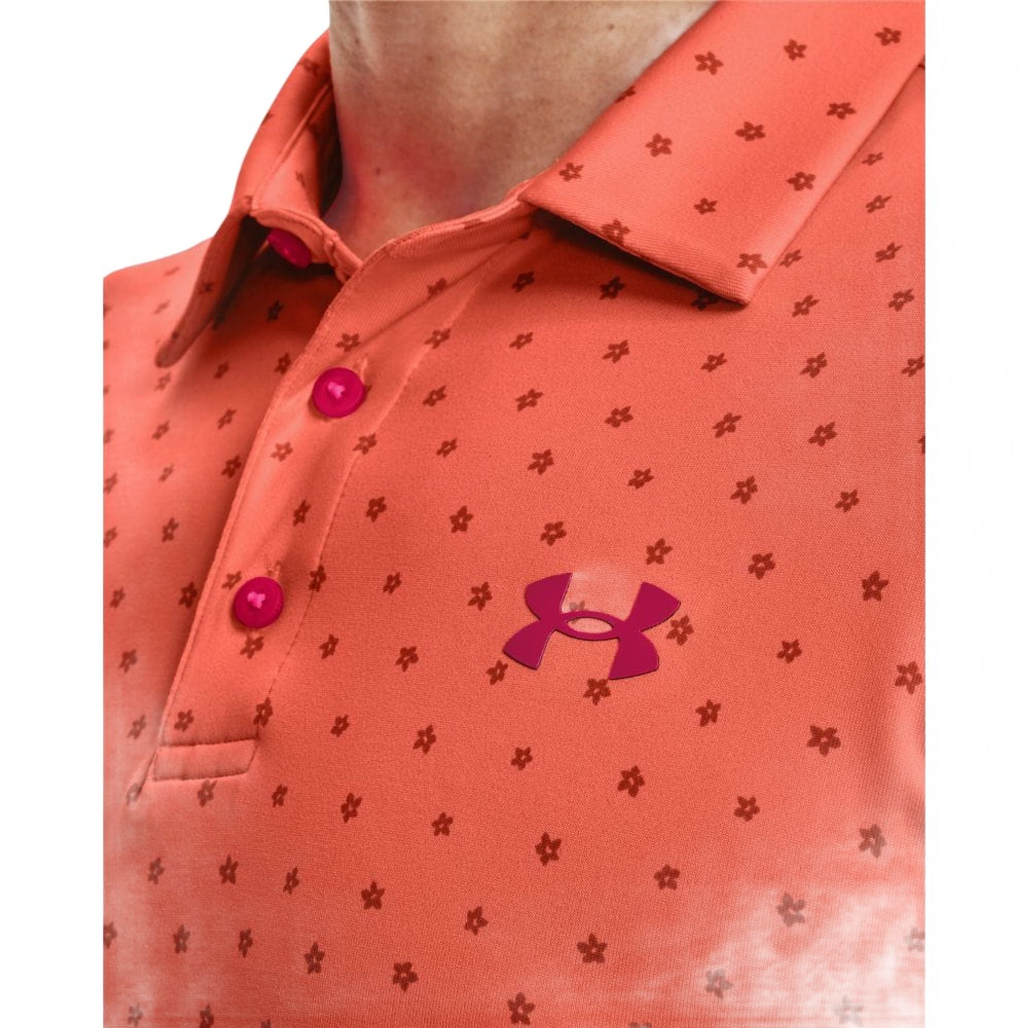 Under Armour M Polo Playoff 2.0 Electric Tangerine/Knock Out Uomo