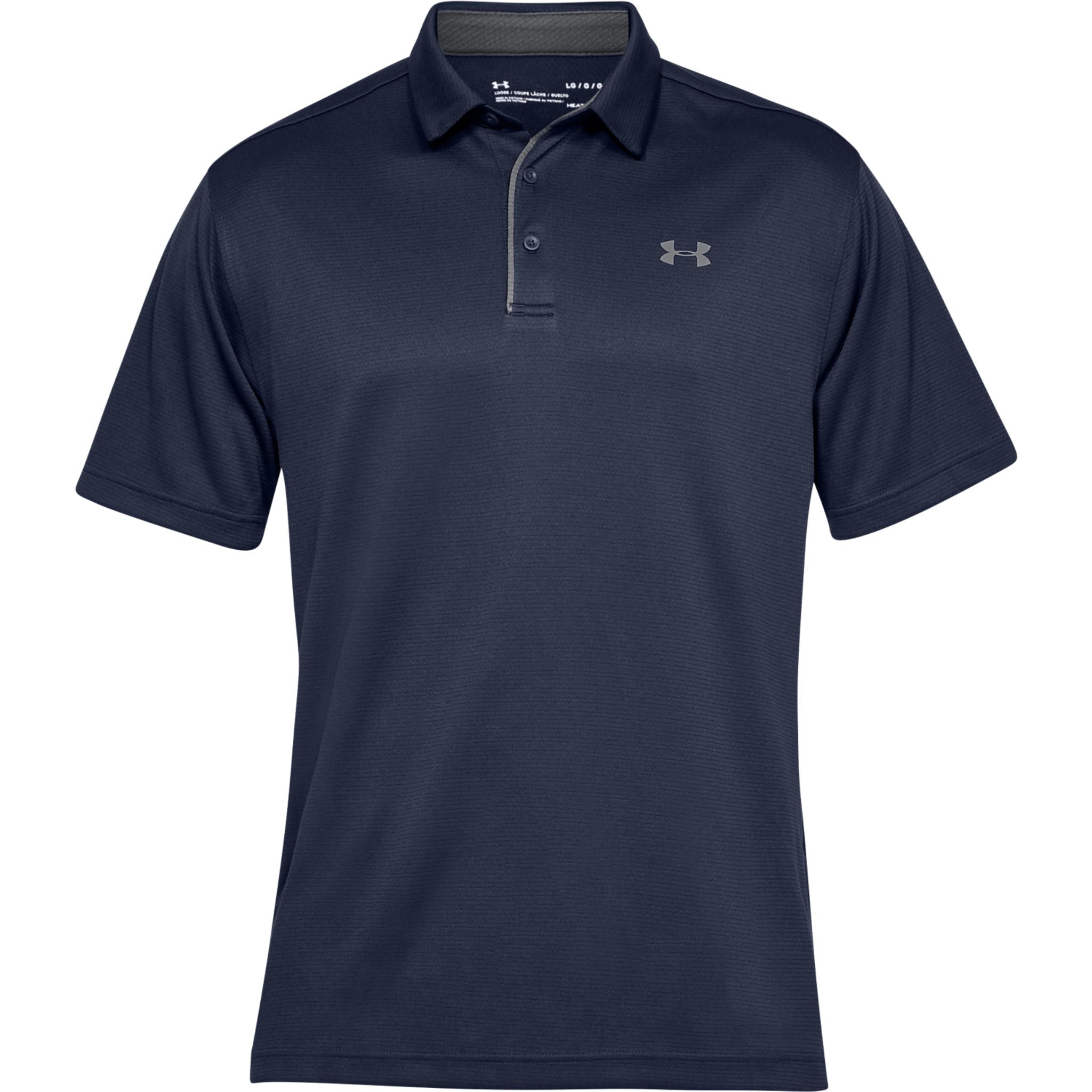 Under Armour M Polo Tech Midnight Navy/Grafite/Grafite Uomo