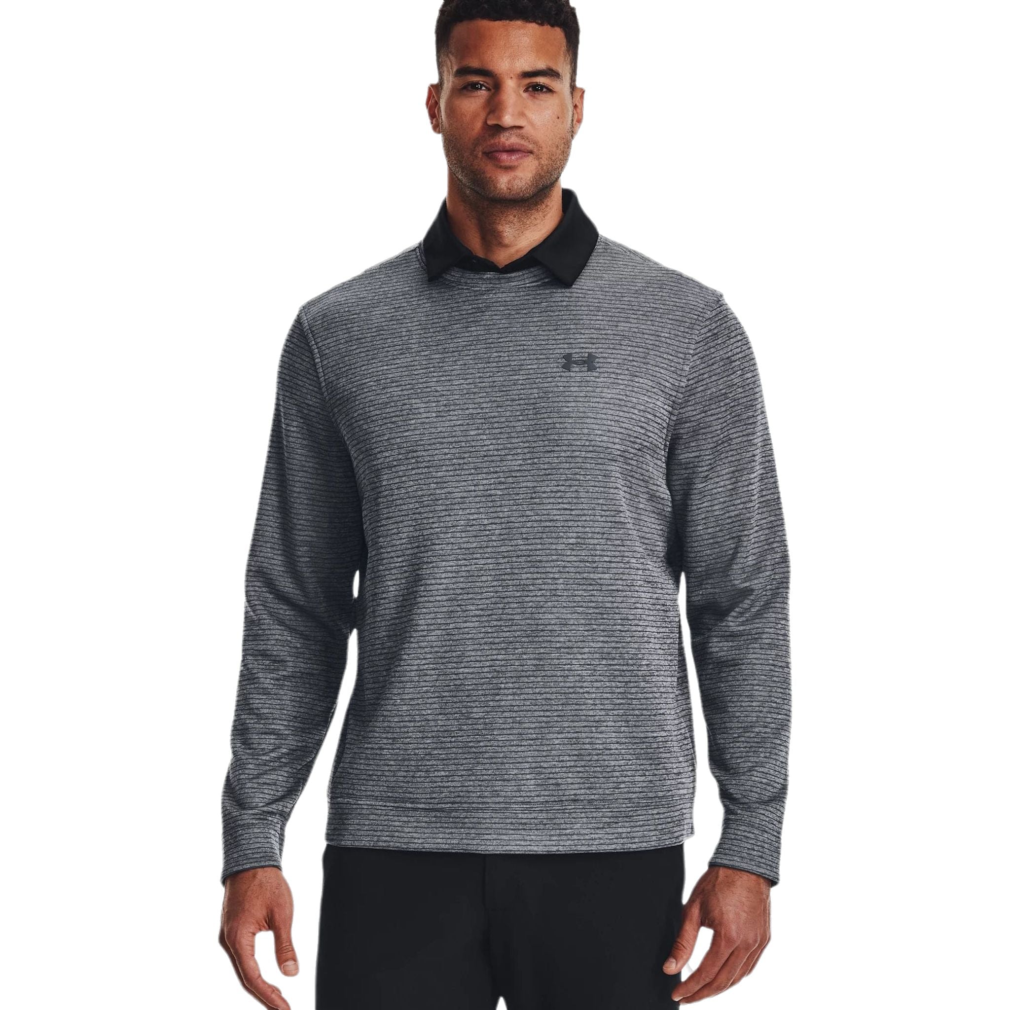 Under Armour Pullover Fleece Girocollo Grigio Uomo Uomo