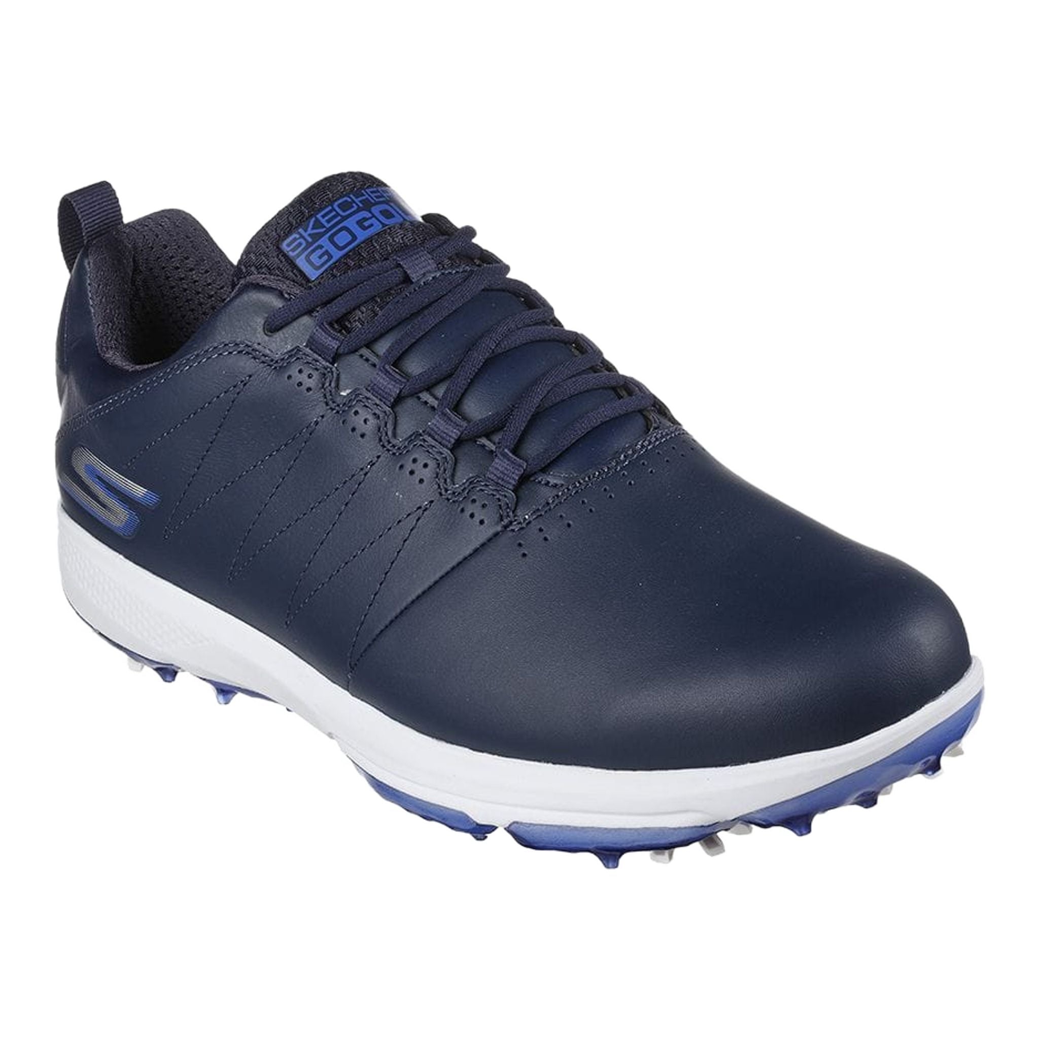 Skechers M GO GOLF PRO 4 - Pelle blu navy/ Rifiniture blu Uomo
