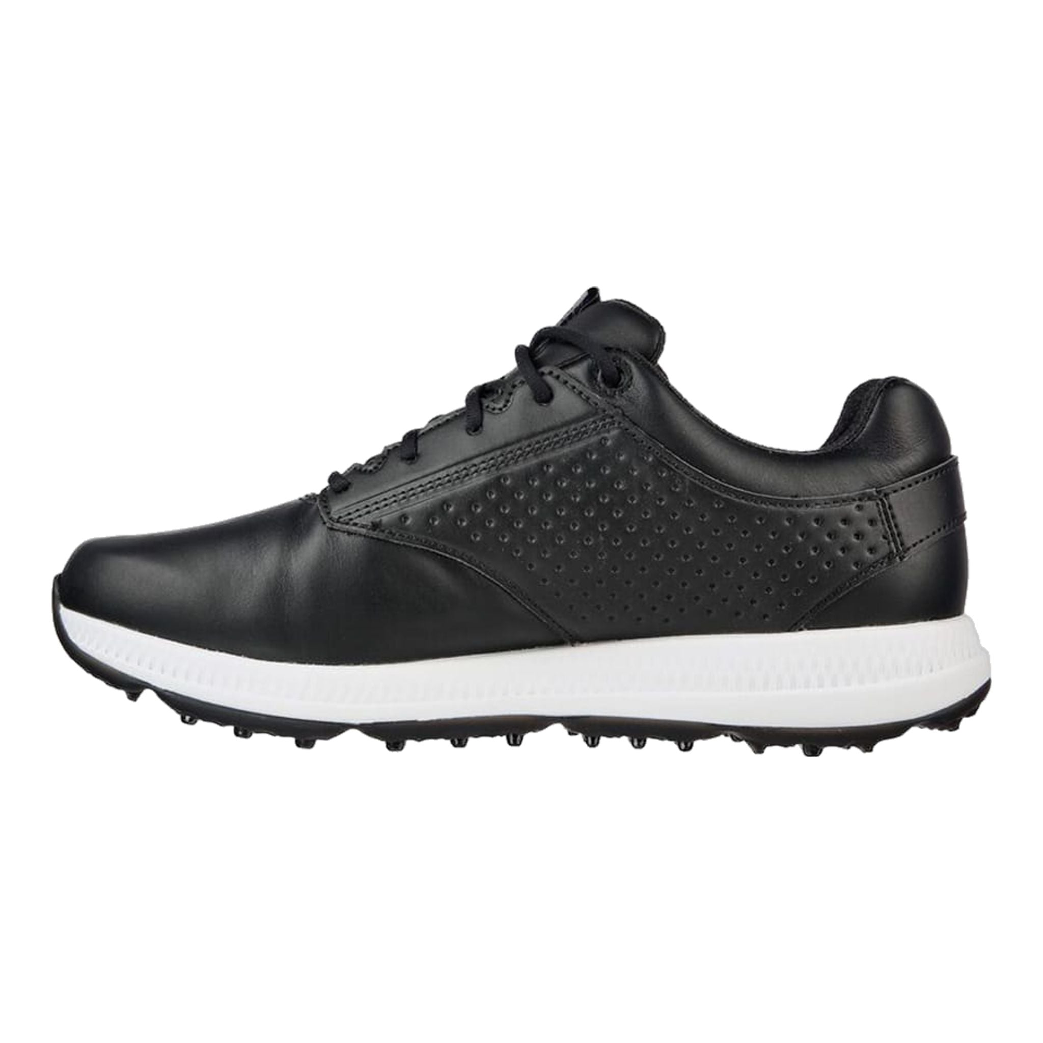 Skechers M GO GOLF ELITE 5 - LEGEND Pelle nera/Tri bianco da uomo