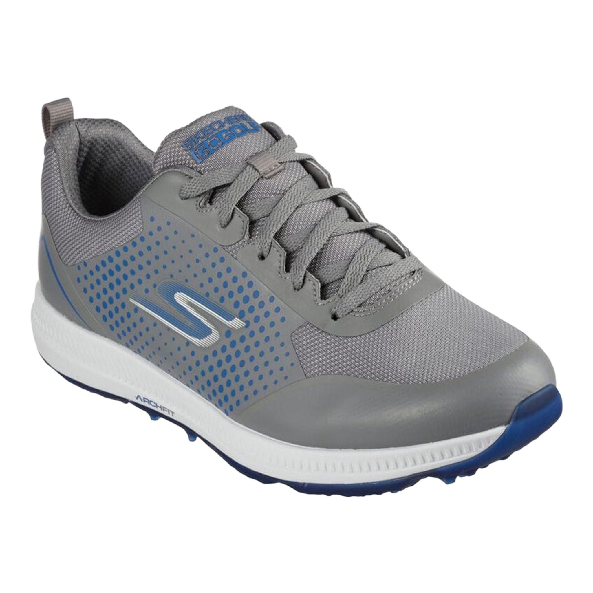 Skechers M GO GOLF ELITE 5 - Grigio Sintetico/Tessuto/Blu Tr Uomo
