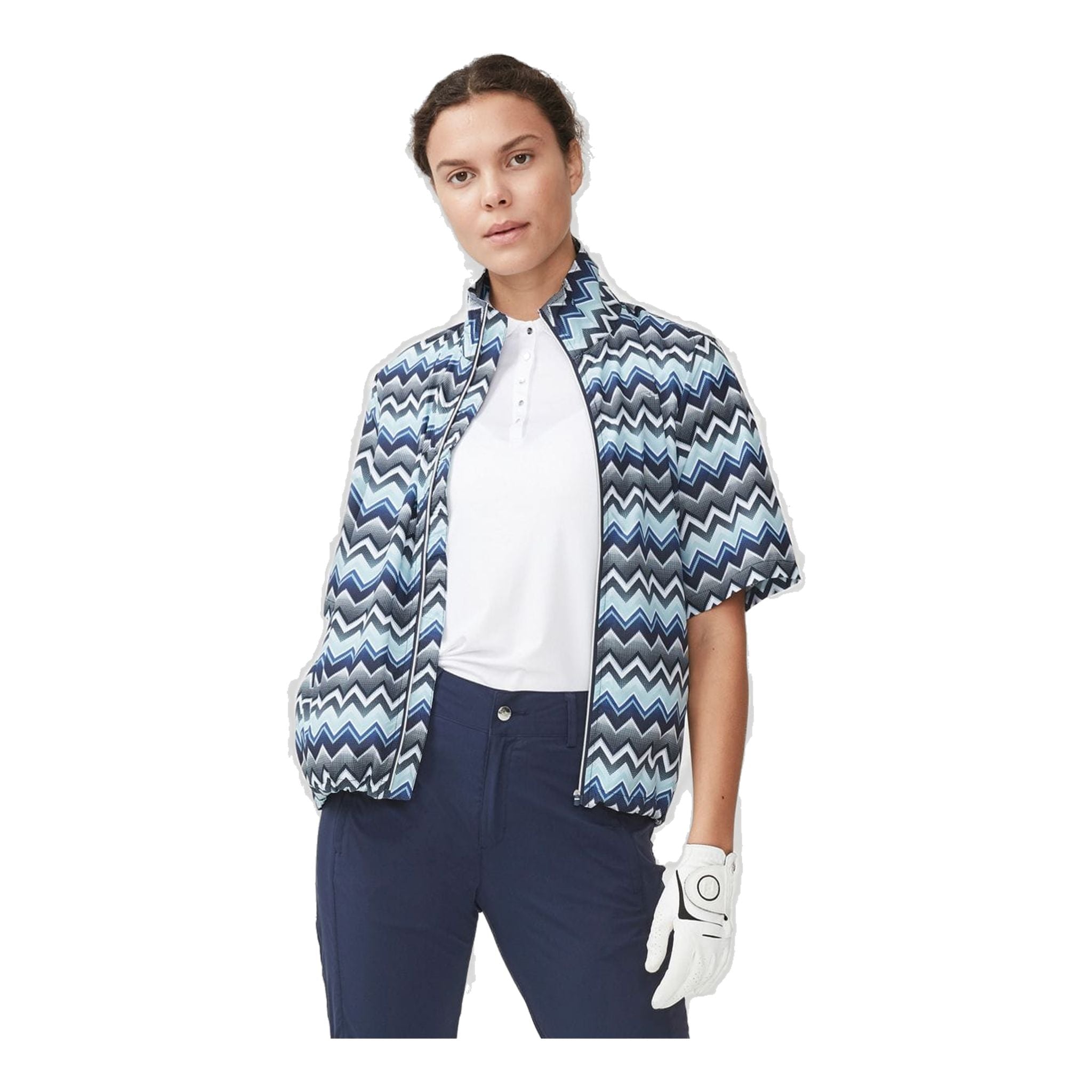 Giacca antivento Röhnisch Pocket SS Zigzag Blu Donna