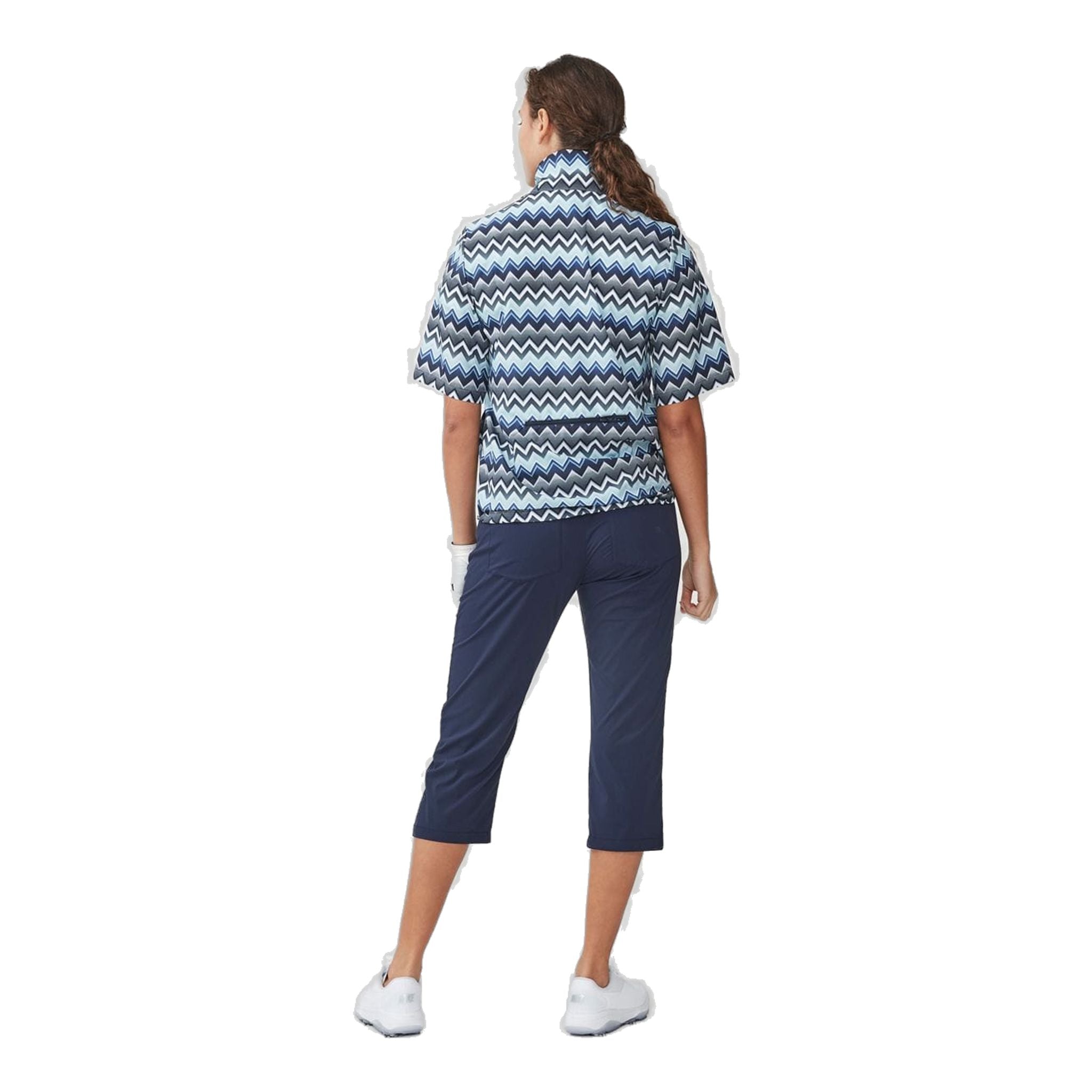 Giacca antivento Röhnisch Pocket SS Zigzag Blu Donna