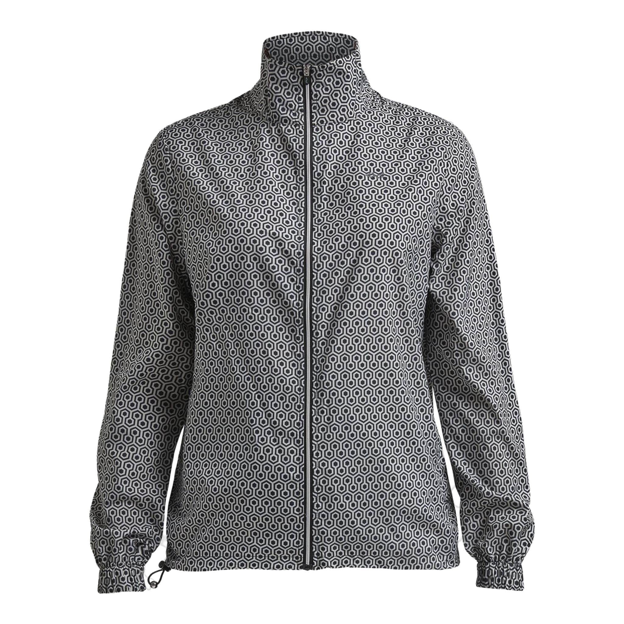 Giacca antivento tascabile Röhnisch Geo Comb Nero Donna