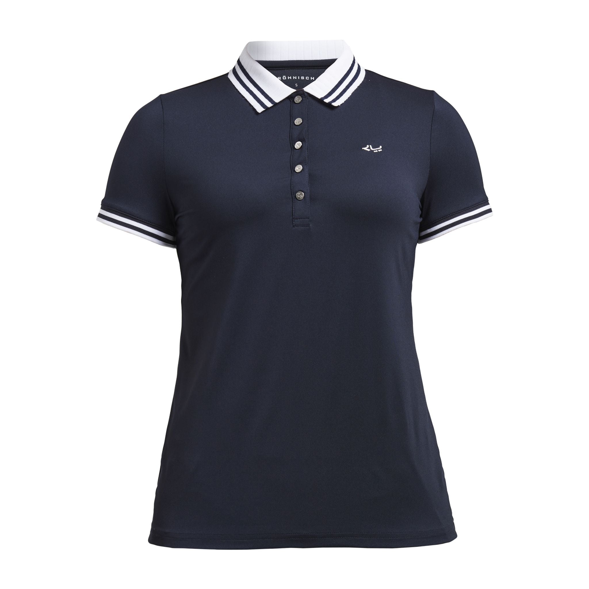 Polo Röhnisch Stripe Navy da donna