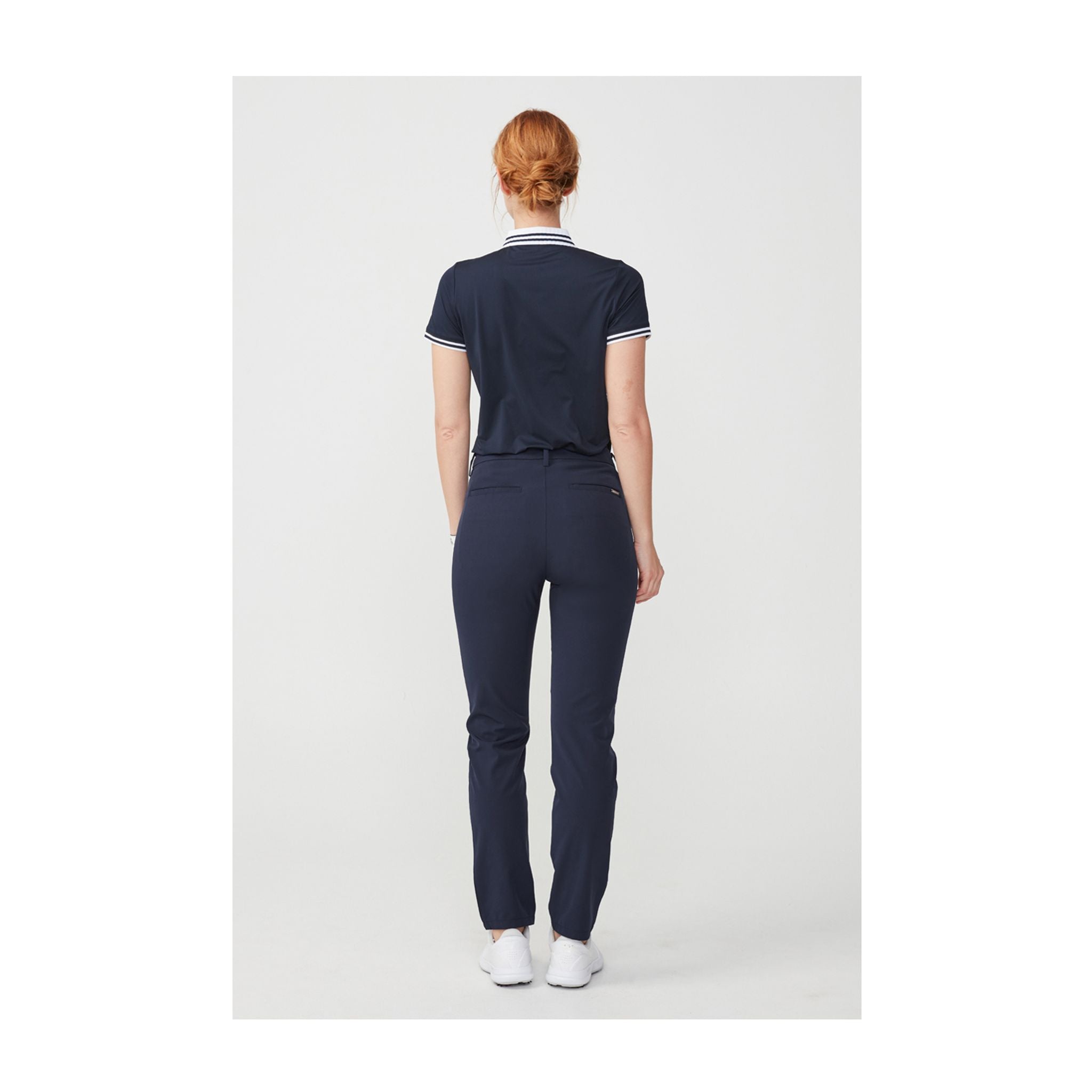 Polo Röhnisch Stripe Navy da donna