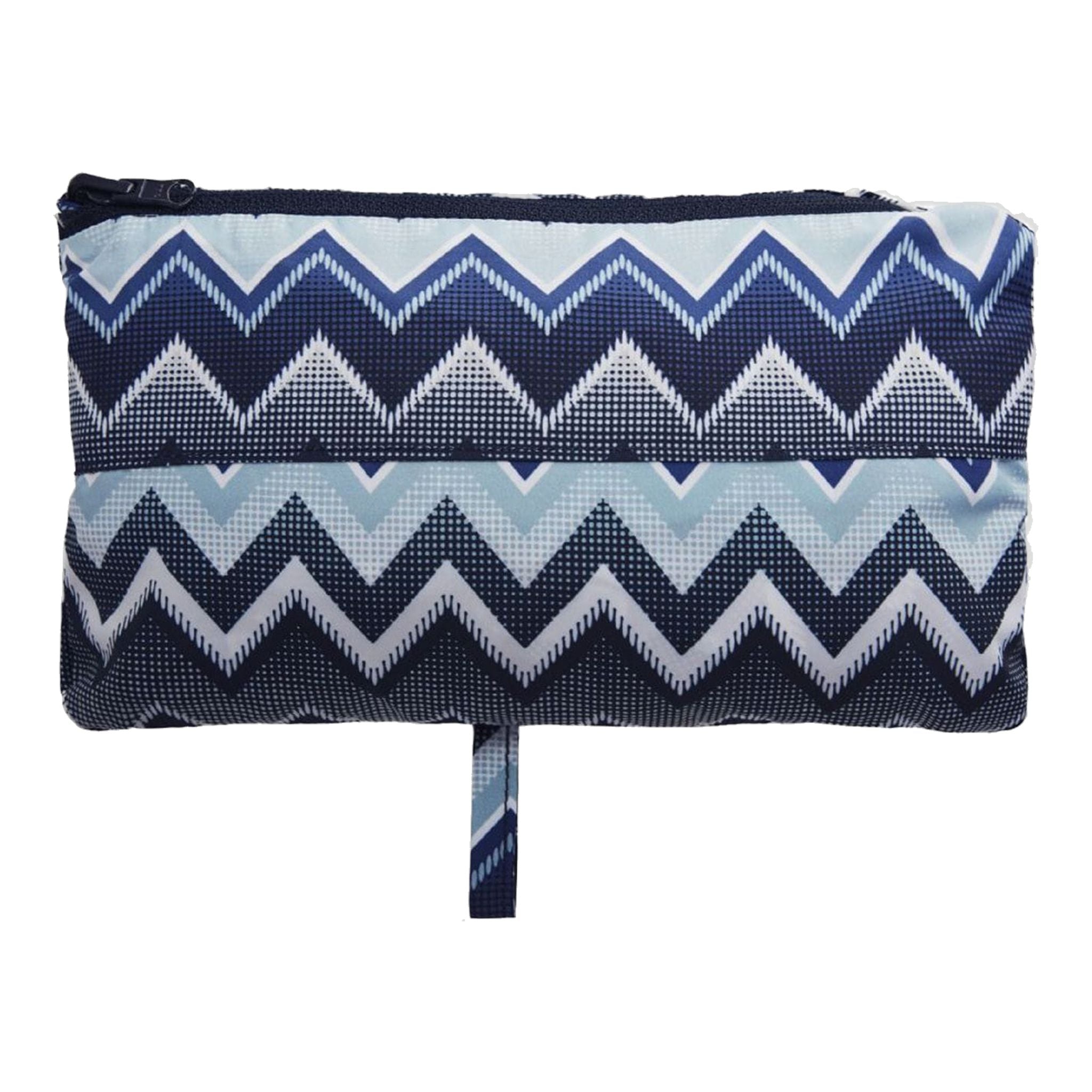 Gilet antivento Röhnisch Pocket Zigzag blu da donna