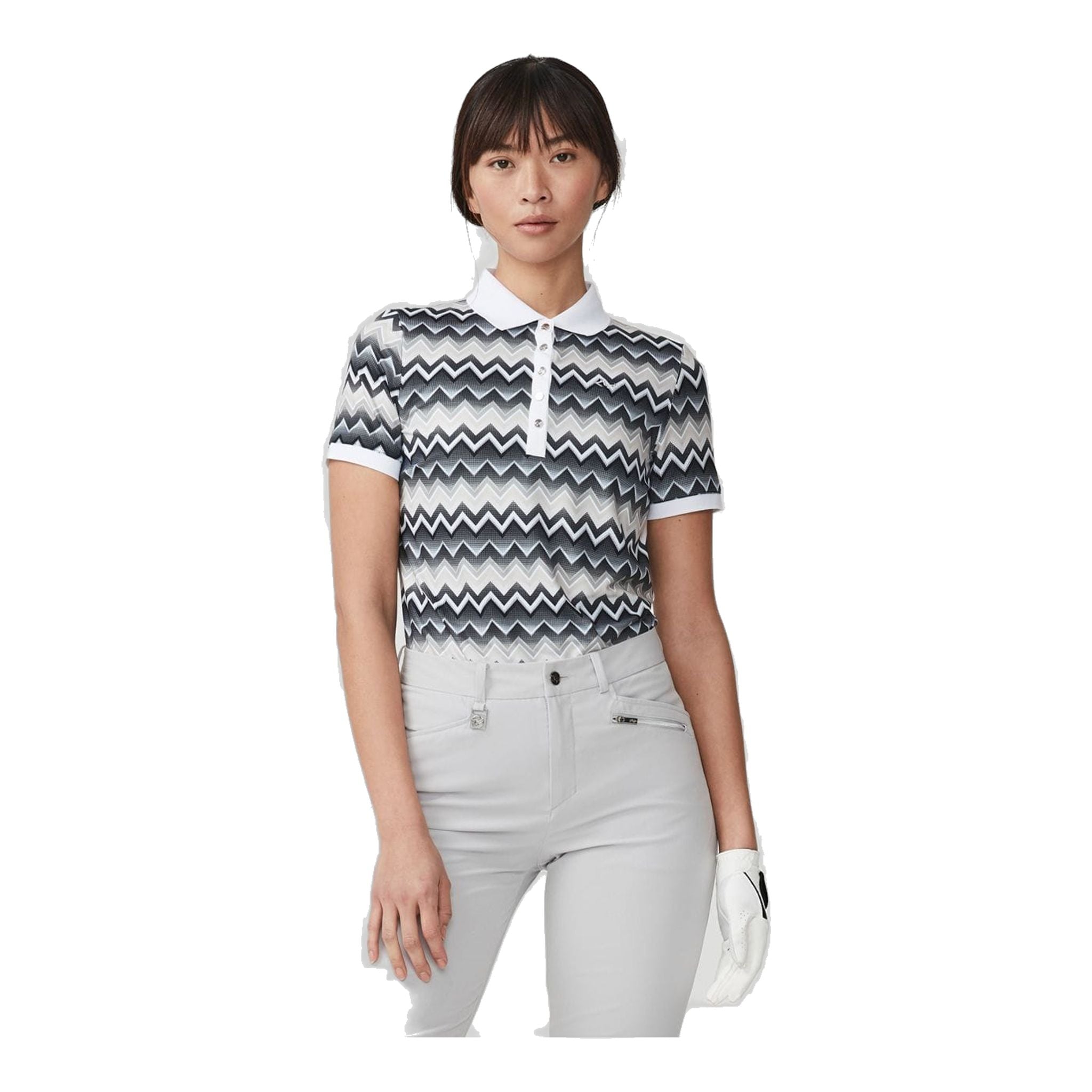 Röhnisch Element Polo Zigzag Sand Damen