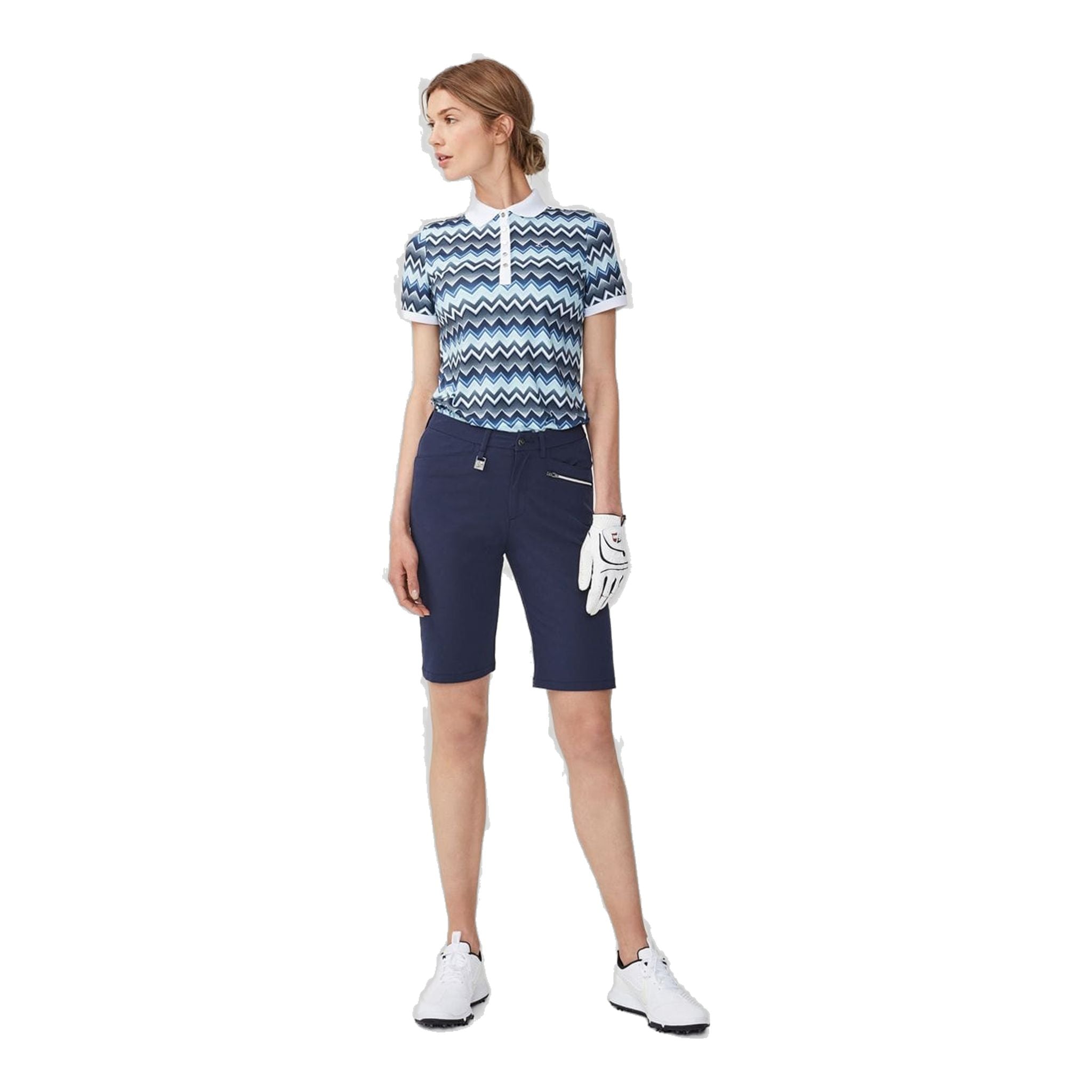 Röhnisch Element Polo Zigzag Blu Donna