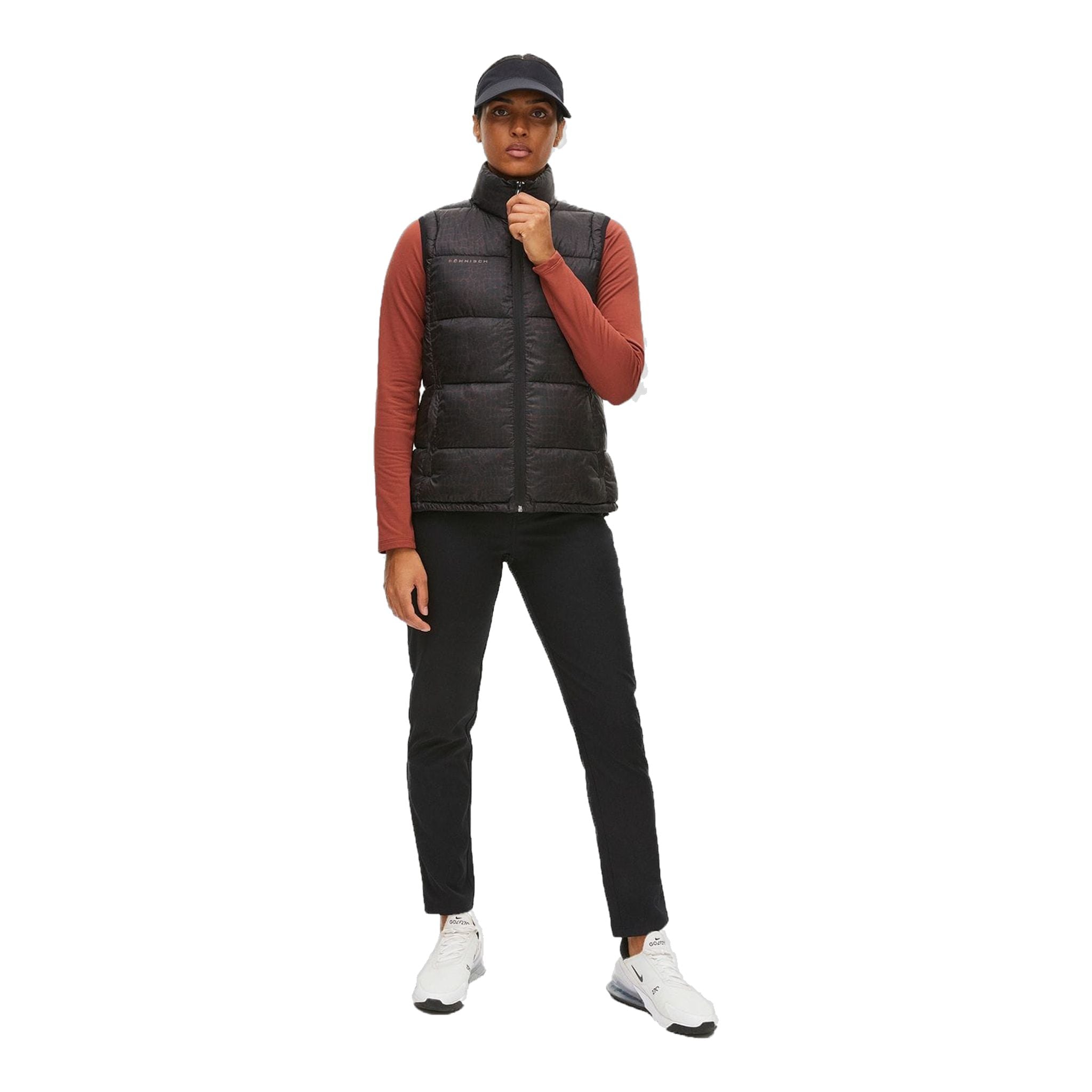 Röhnisch Avery Golf Vest Marrone Crocco Donna Donna