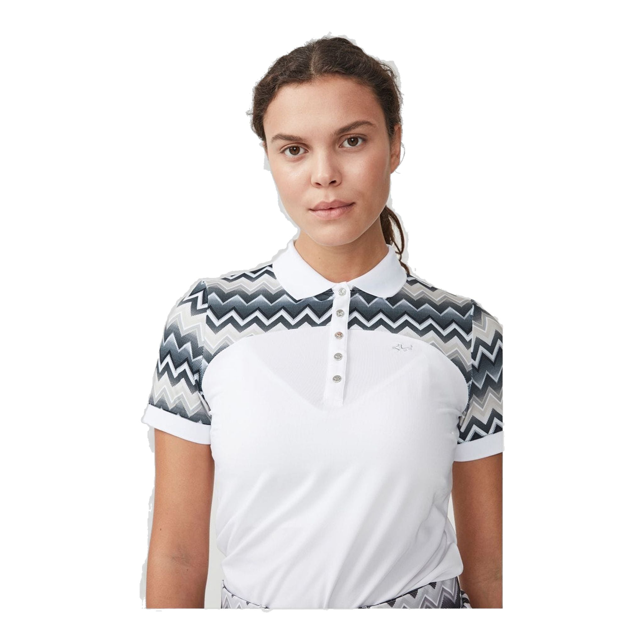 Polo Röhnisch Element Block Sand Donna