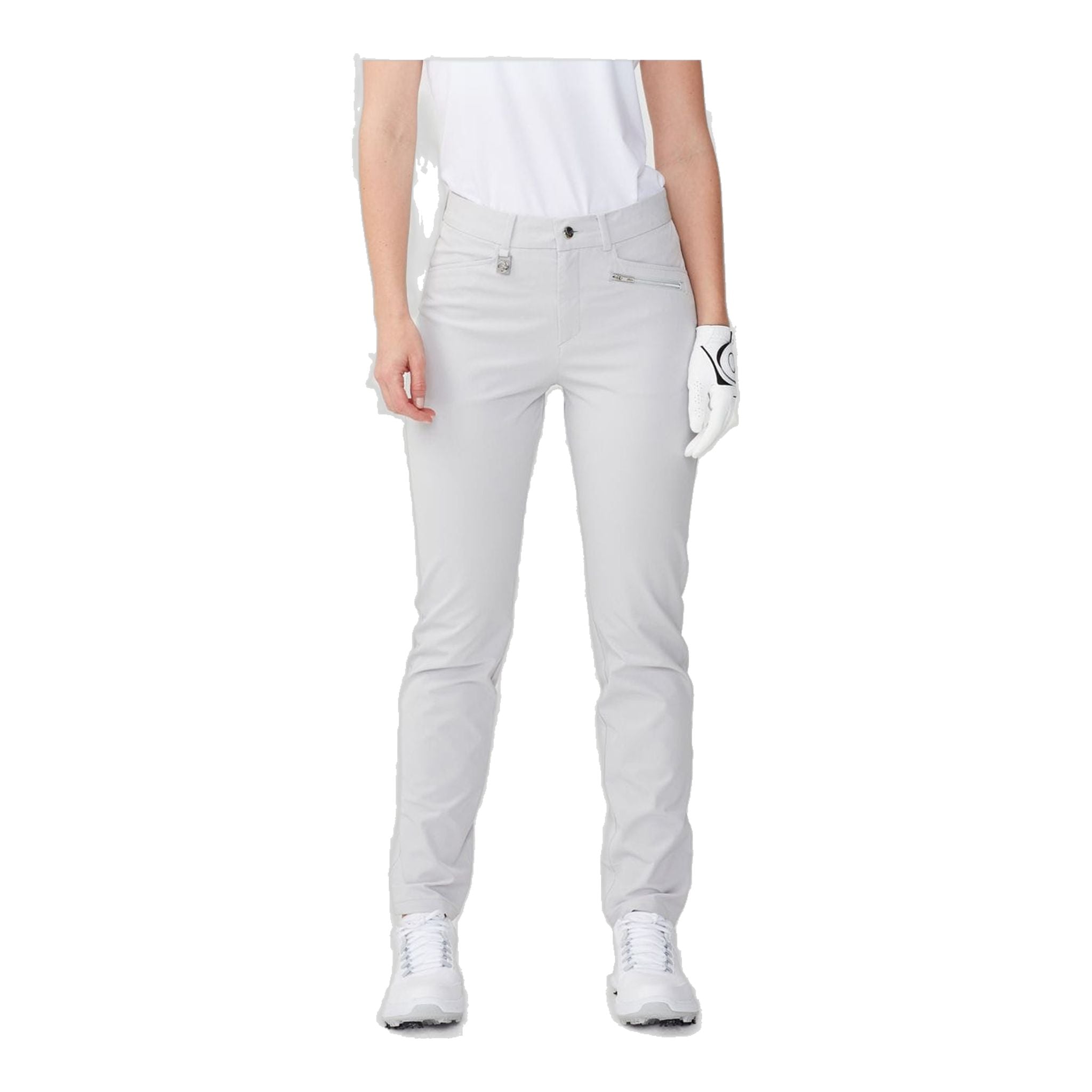 Pantaloni Röhnisch Comfort Stretch Grigio Argento Donna