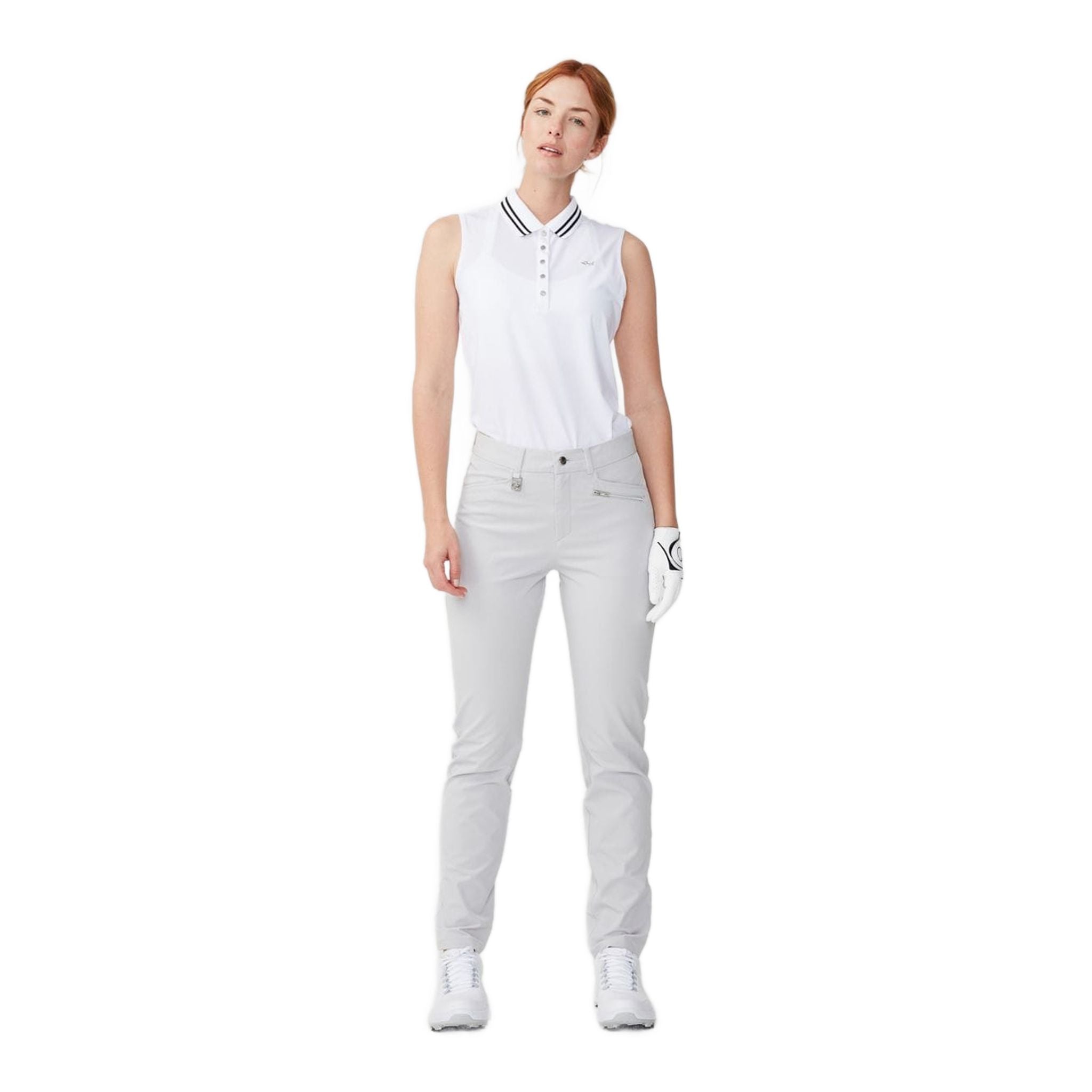 Pantaloni Röhnisch Comfort Stretch Grigio Argento Donna