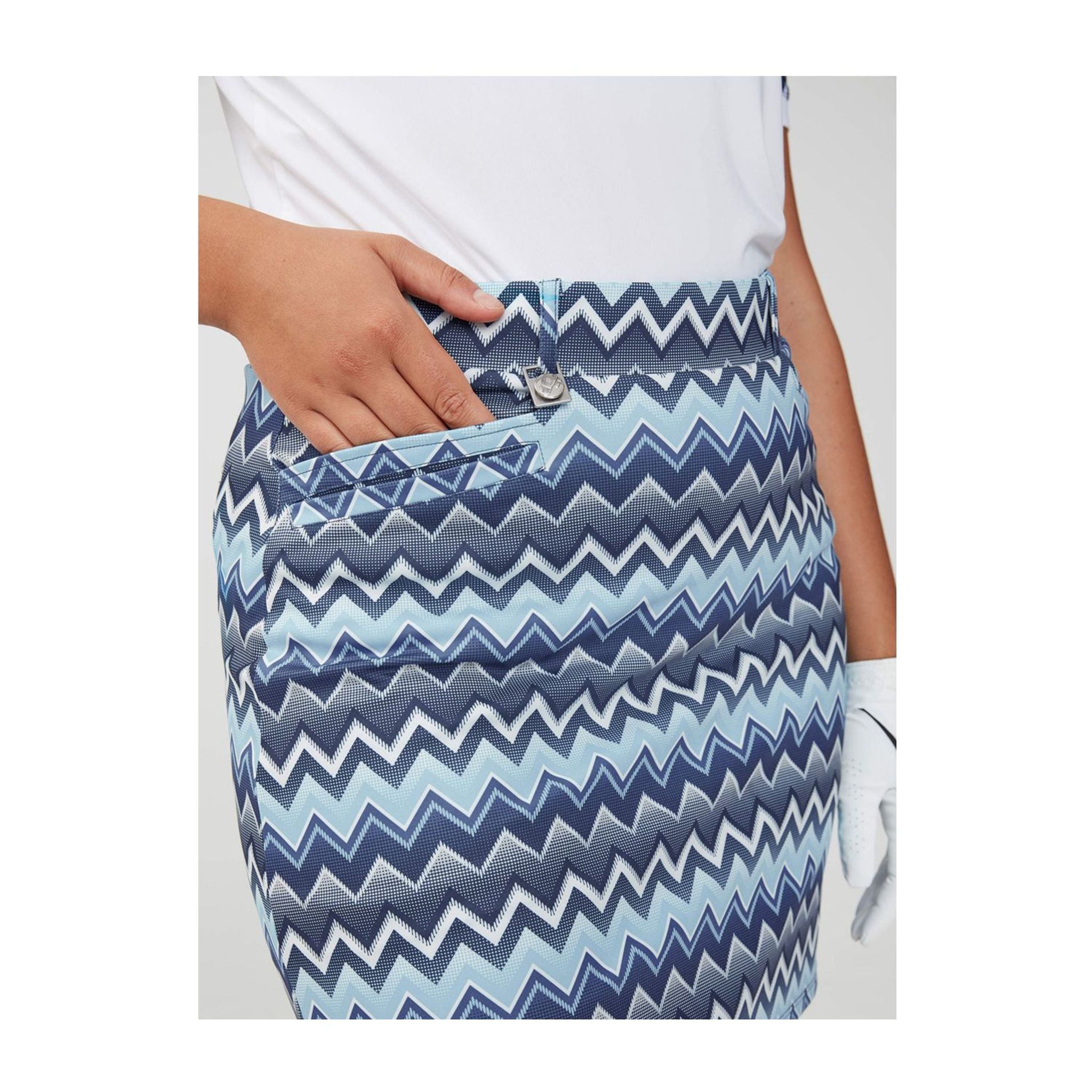 Röhnisch Move Skort Zigzag Blu Donna