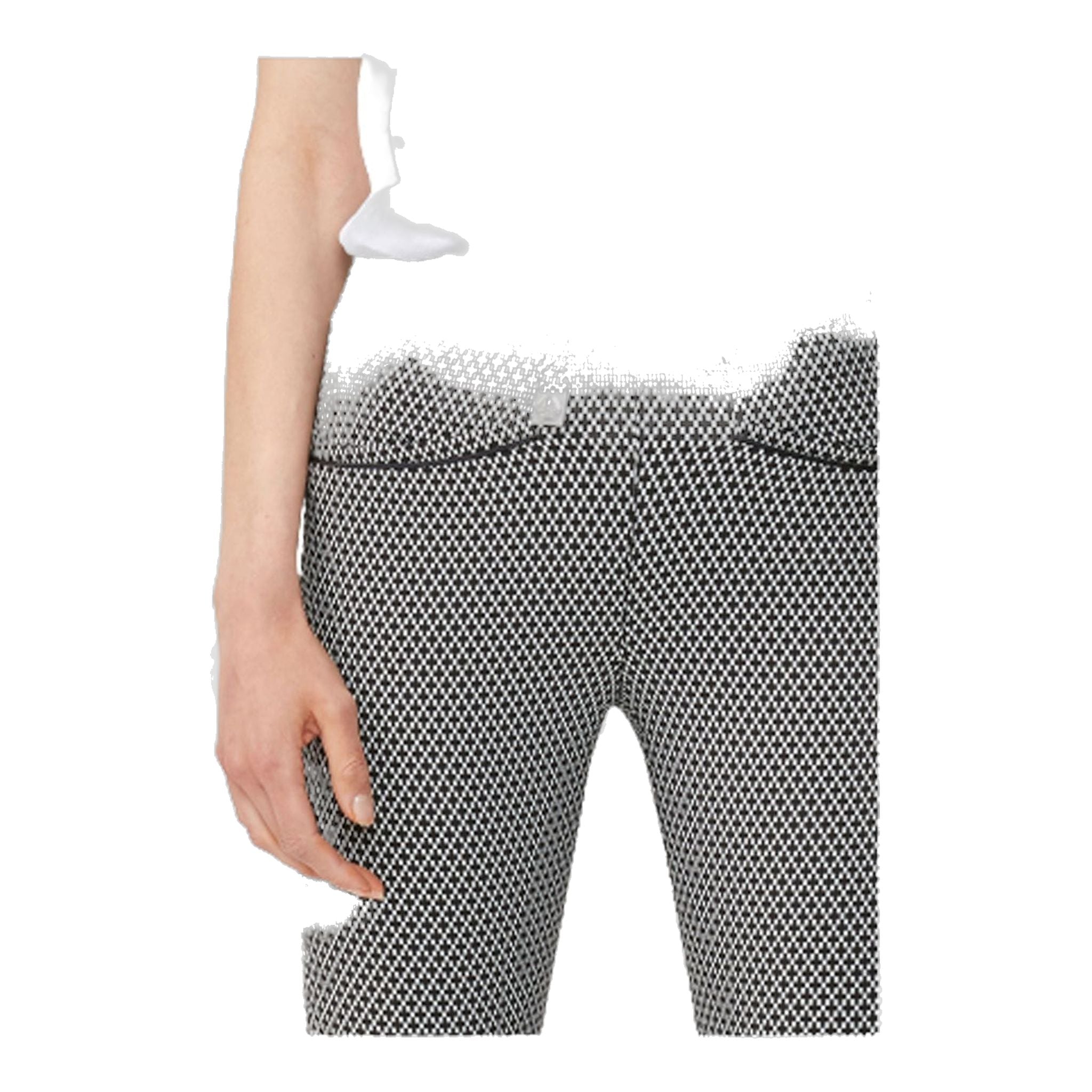 Röhnisch Bermuda liscio nero/bianco a quadri da donna