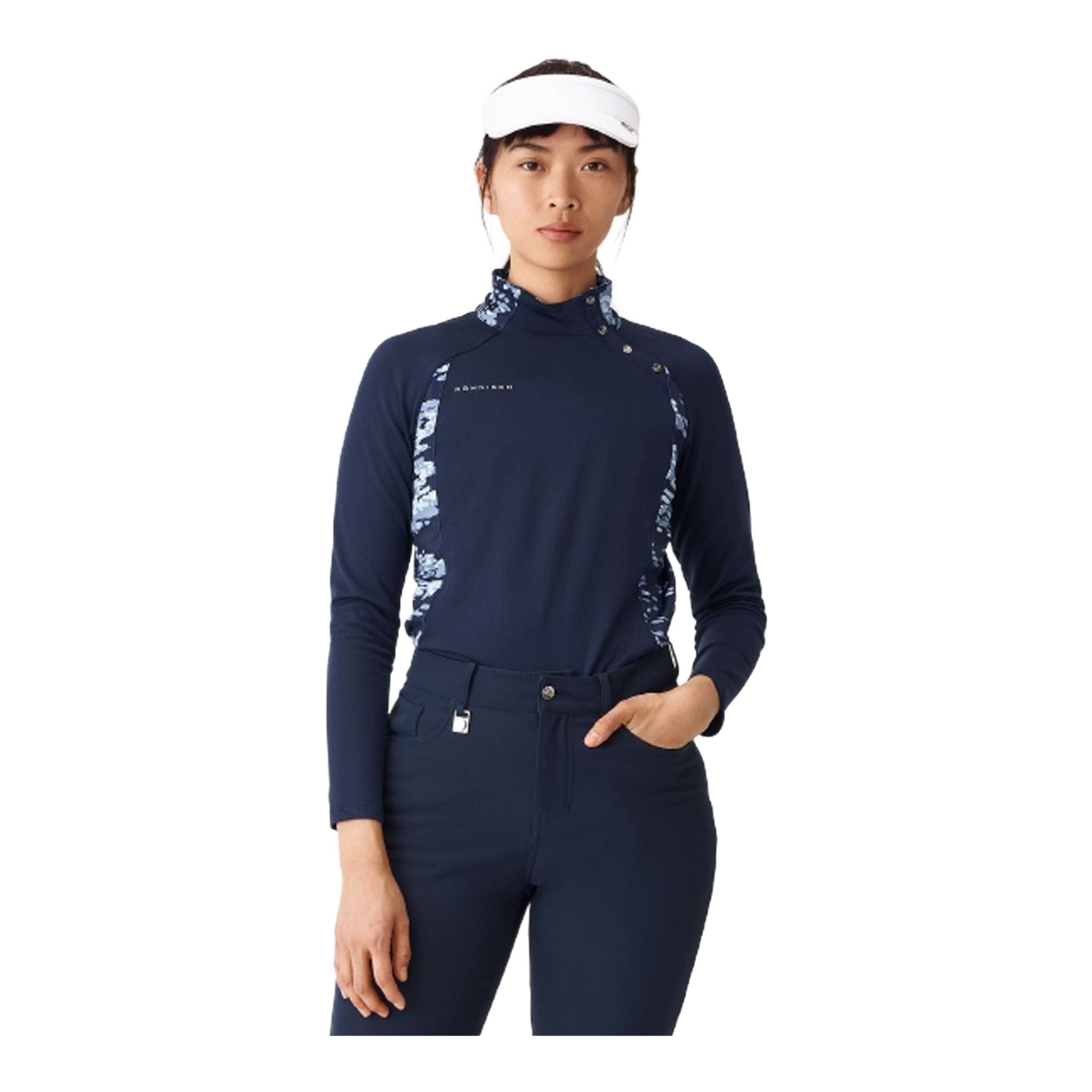Röhnisch W Layer Megan Maniche Lunghe Blu Navy/Camo Donna