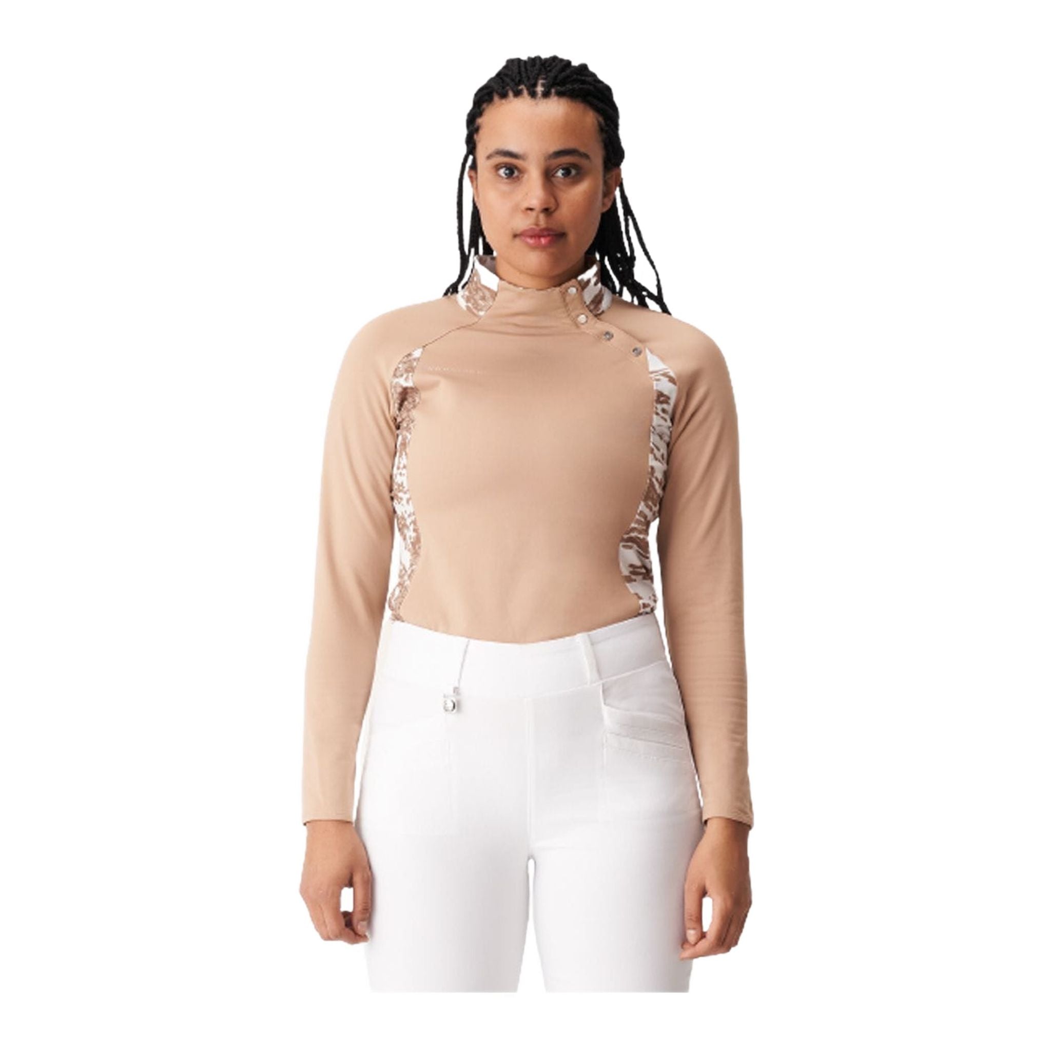 Röhnisch W Layer Megan Manica Lunga Beige/Camo Donna