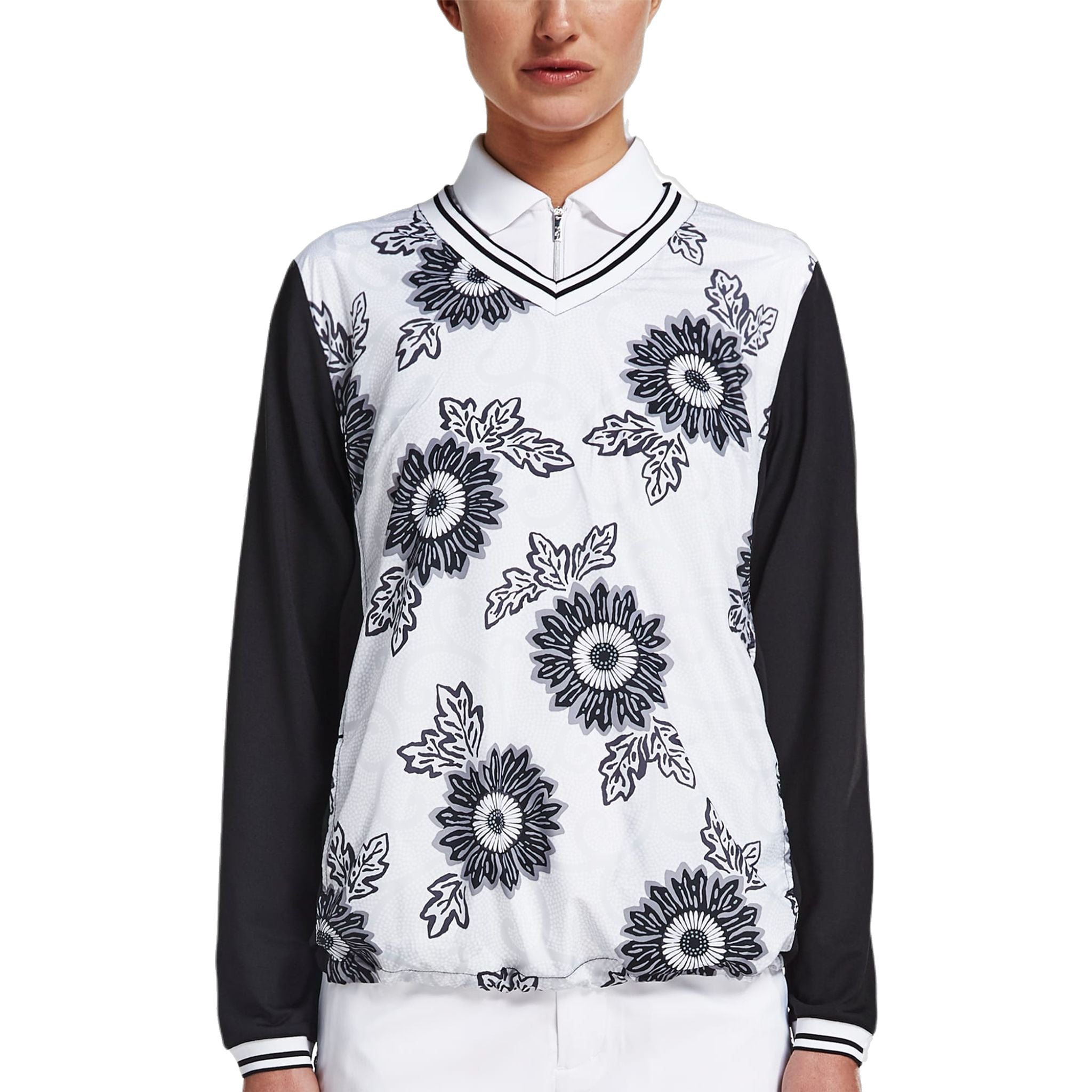 Röhnisch Maglione Swing Nero Masai Fiore Donna