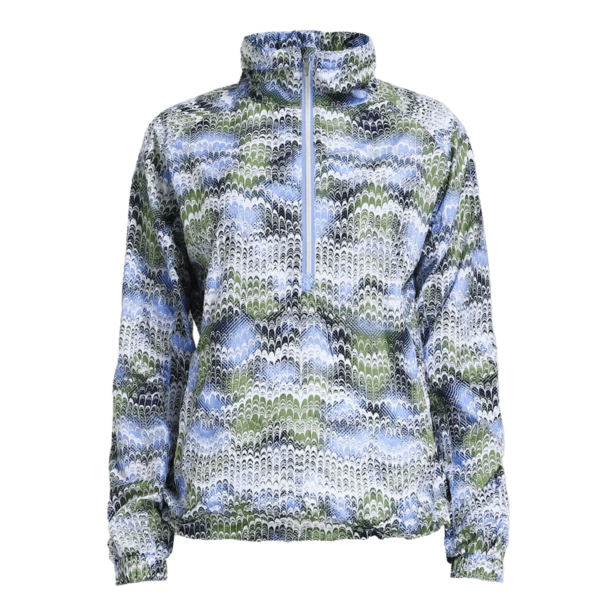 Röhnisch Half Zip Marta WB Blue Shell Ocean Ripple Donna
