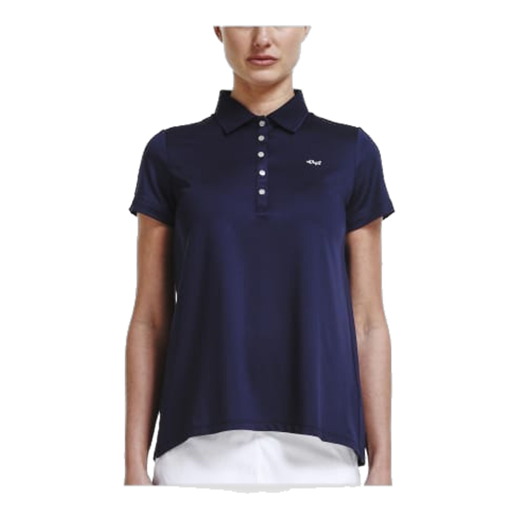 Röhnisch Polo plissettato Indigo Night Donna