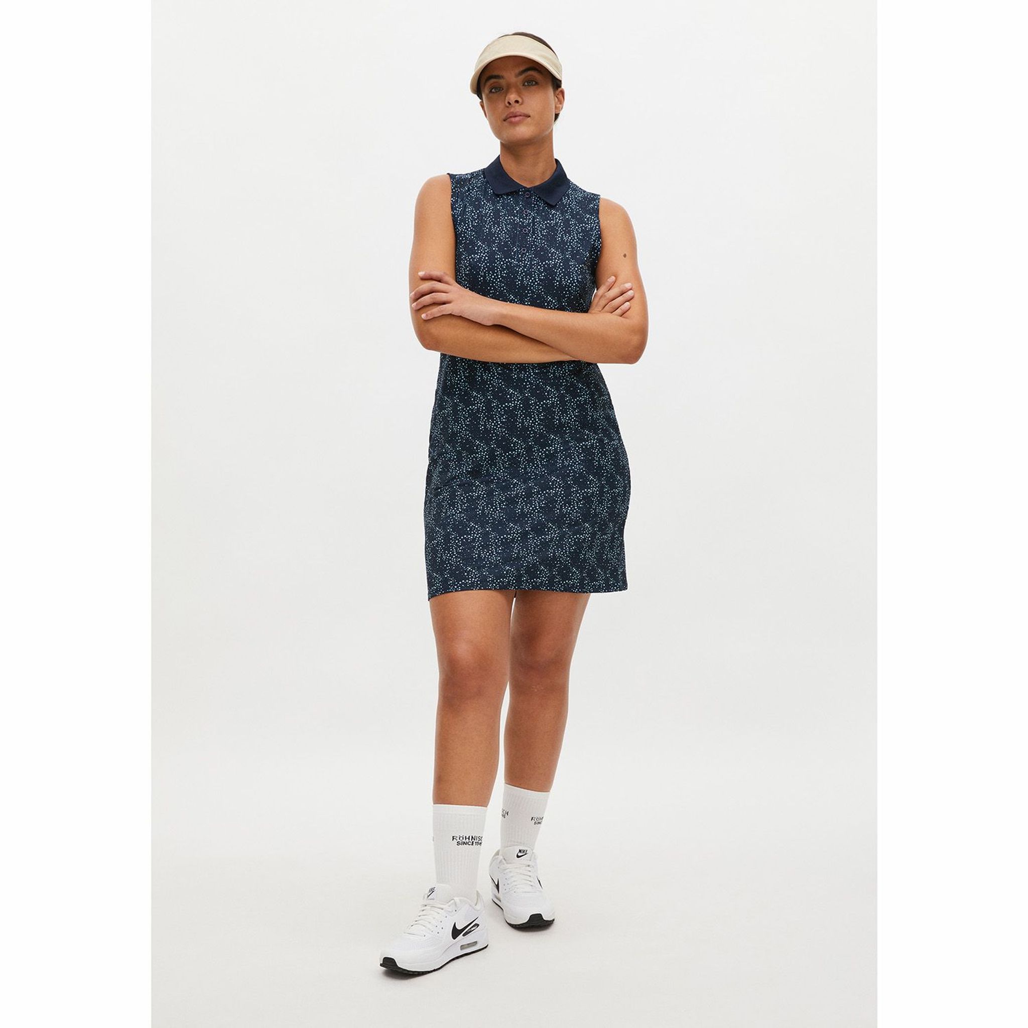Röhnisch Rumie Golf Dress Donna Space Dot Navy Donna