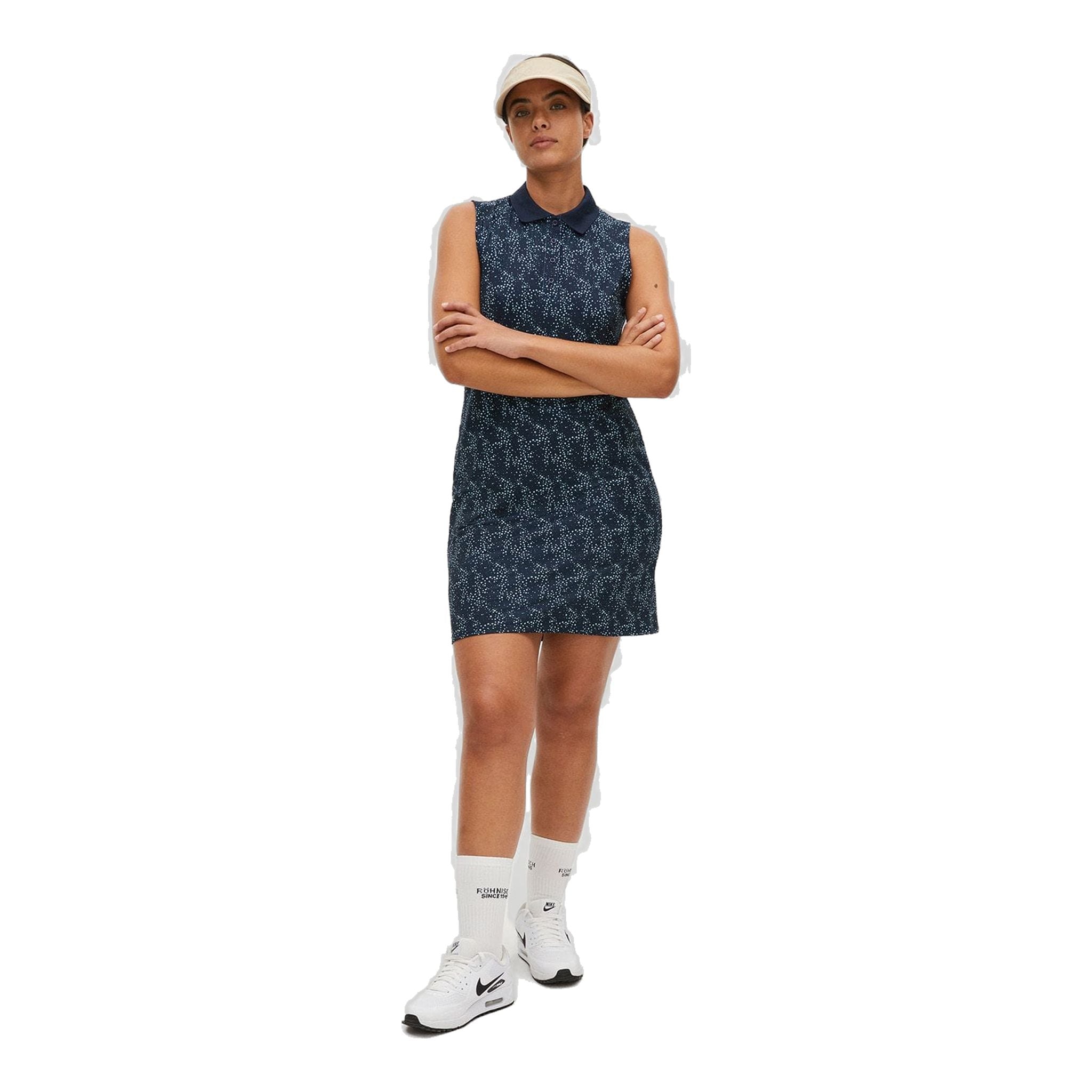 Röhnisch Rumie Golf Dress Donna Space Dot Navy Donna