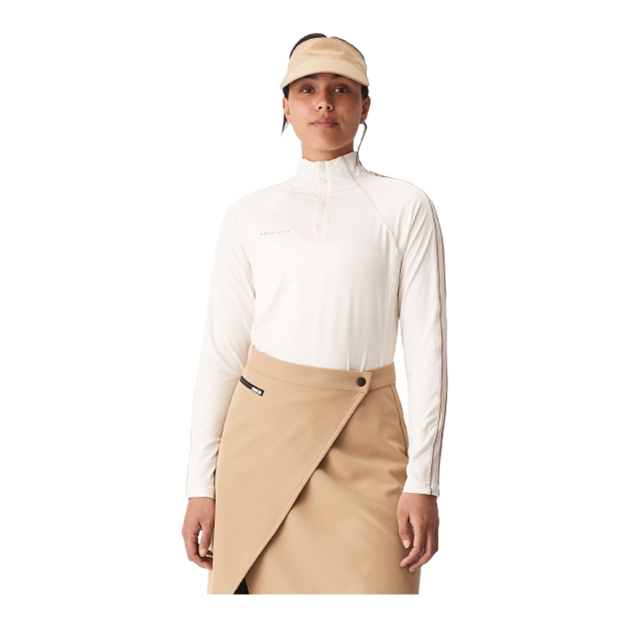 Röhnisch W Layer Serena Mezza Zip Bianco/Beige Donna