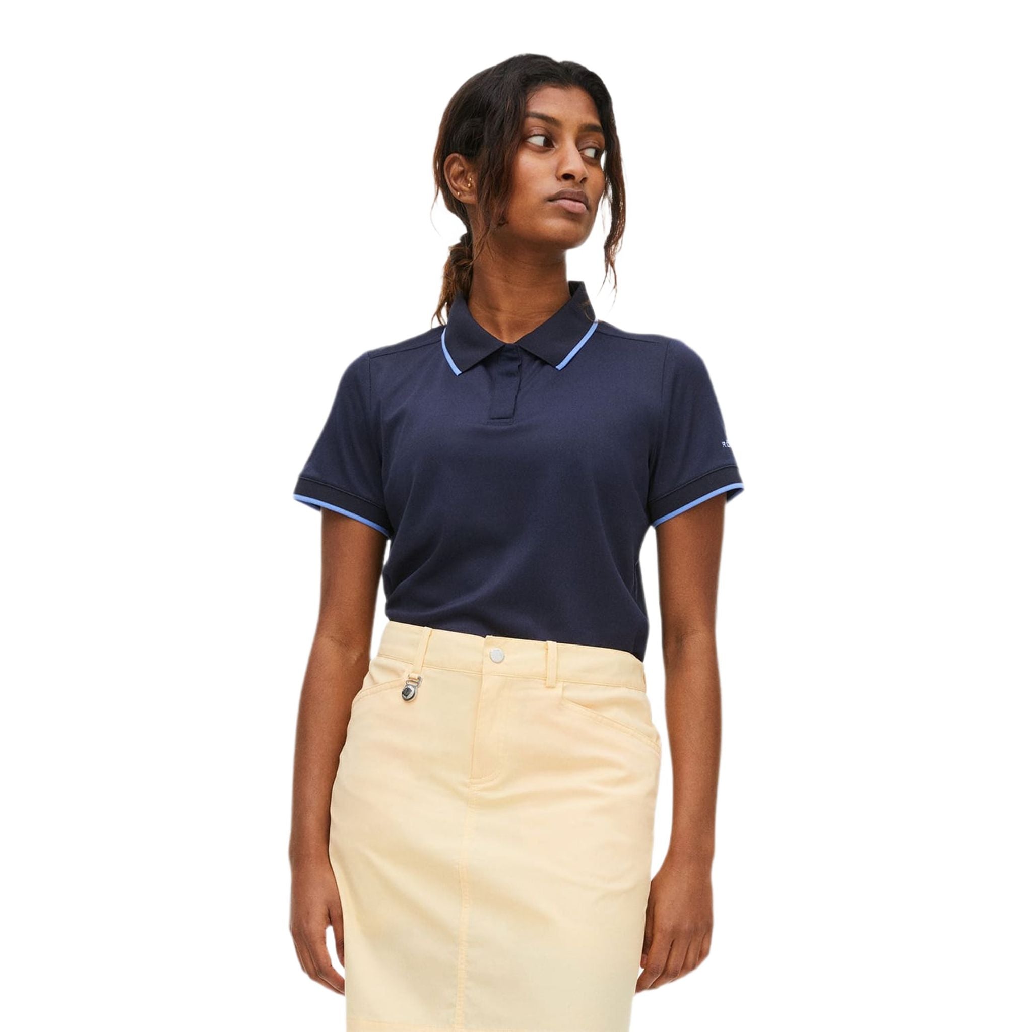 Polo da golf Röhnisch Mildred blu navy da donna