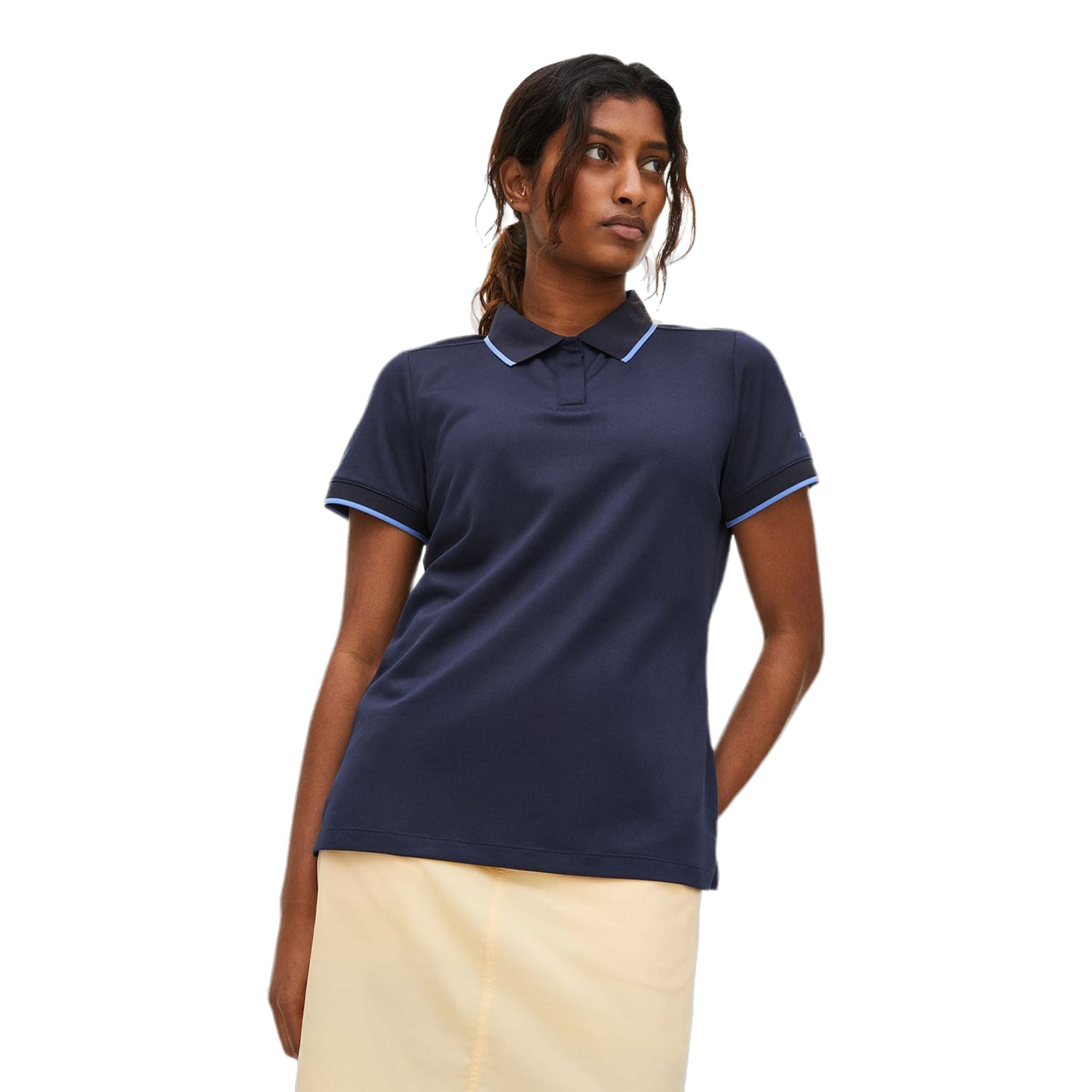 Polo da golf Röhnisch Mildred blu navy da donna