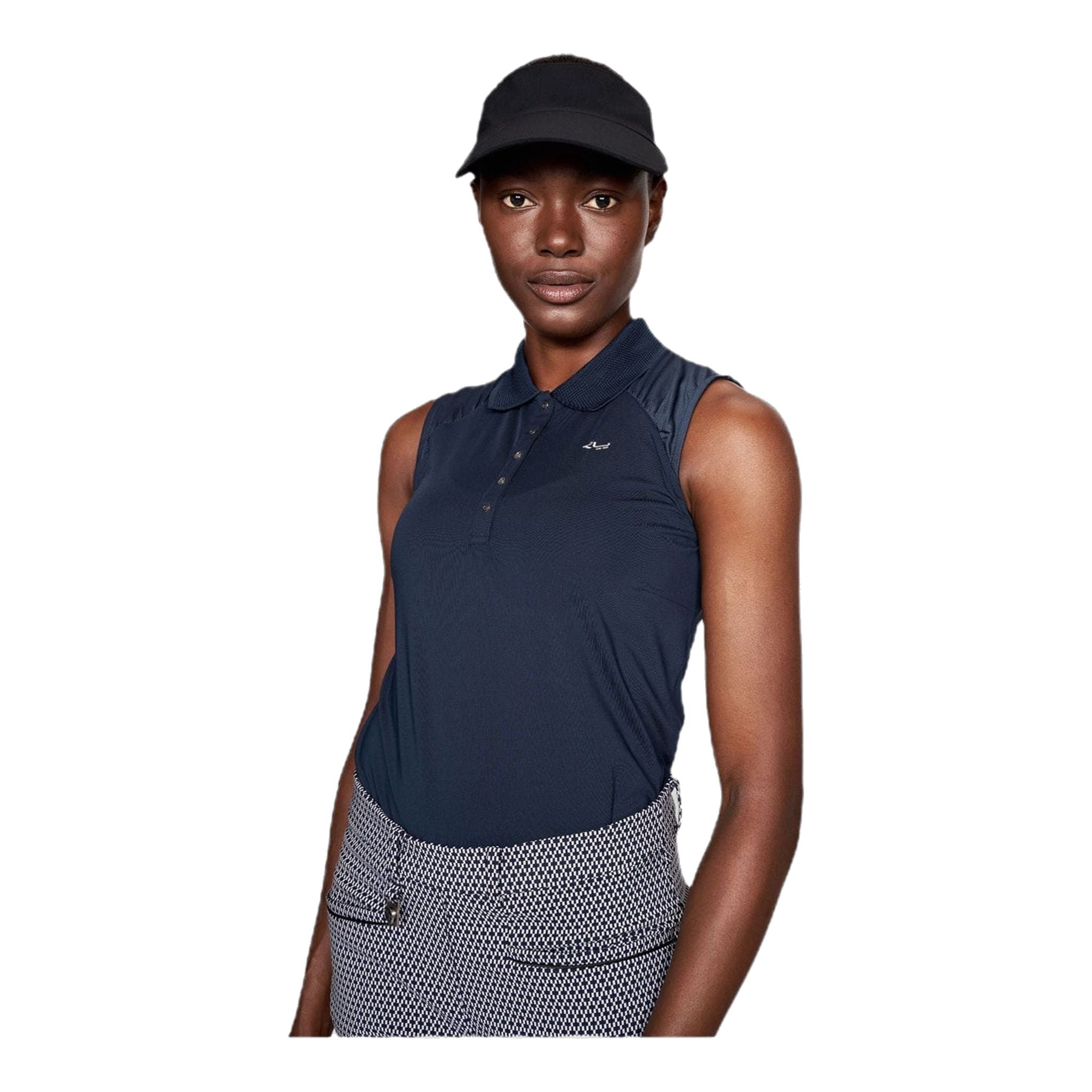 Röhnisch Polo Pulse senza maniche W blu navy donna