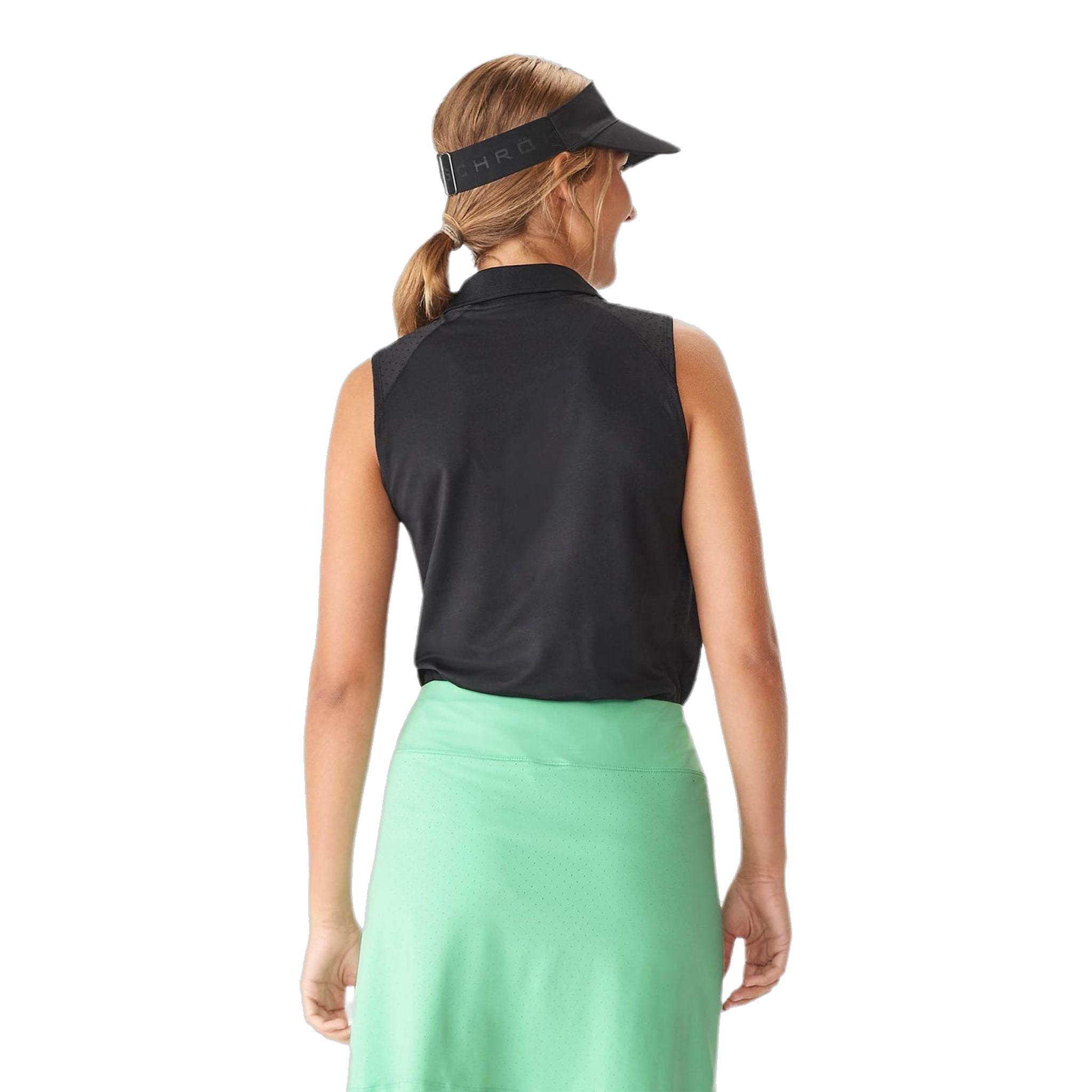 Röhnisch Rumi Polo Senza Maniche Nero Donna Donna