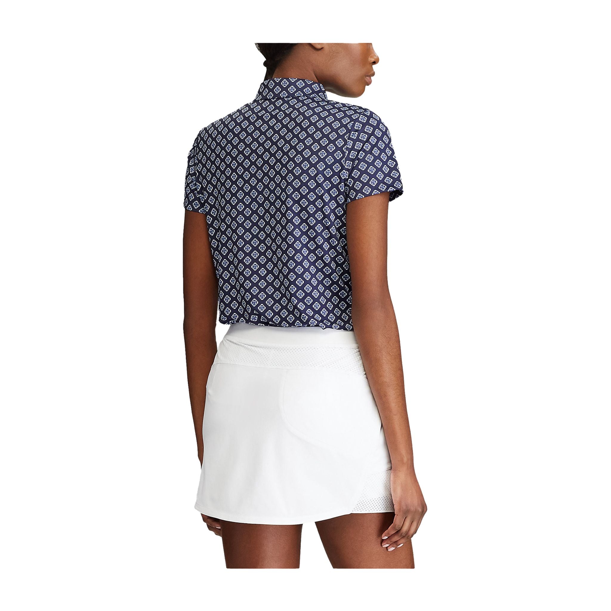 Polo Ralph Lauren W Printed Airflow SS da donna blu navy