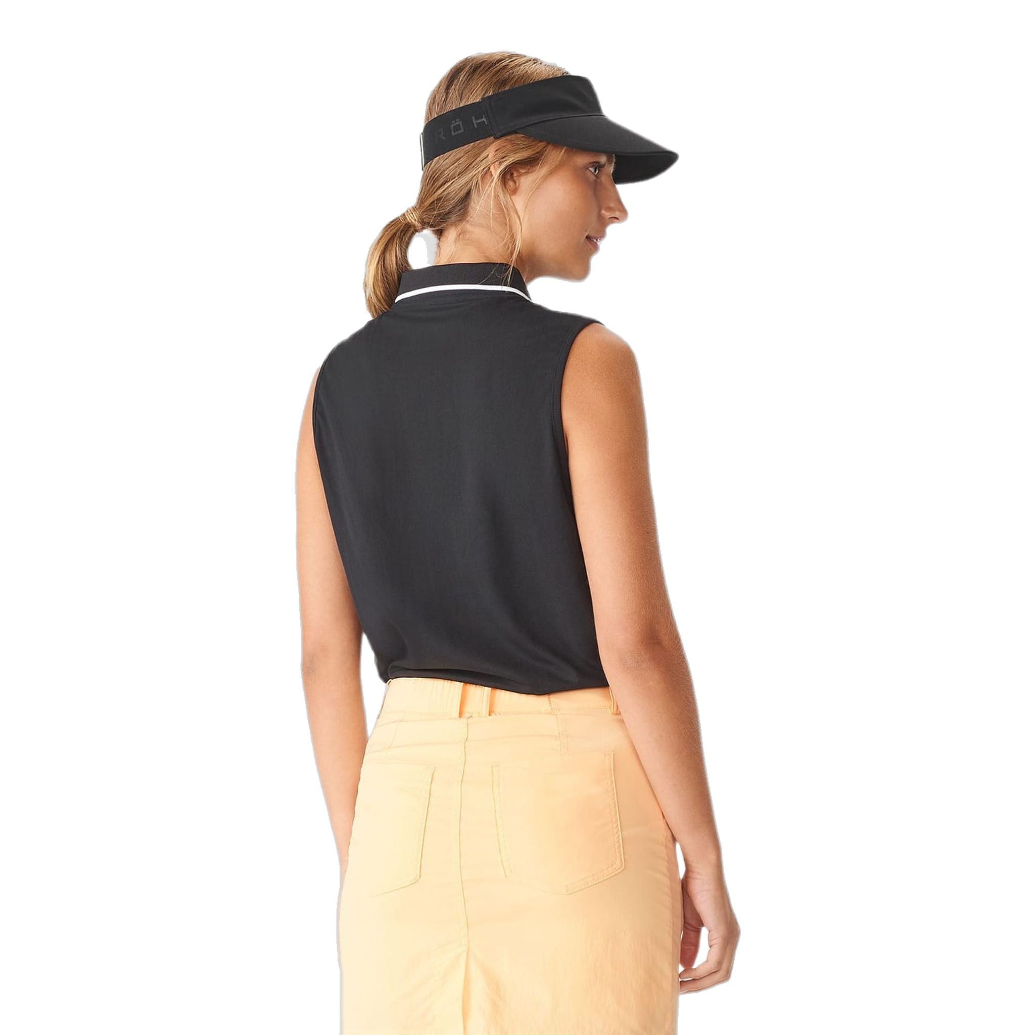 Röhnisch Mildred Golf Polo senza maniche Nero Donna