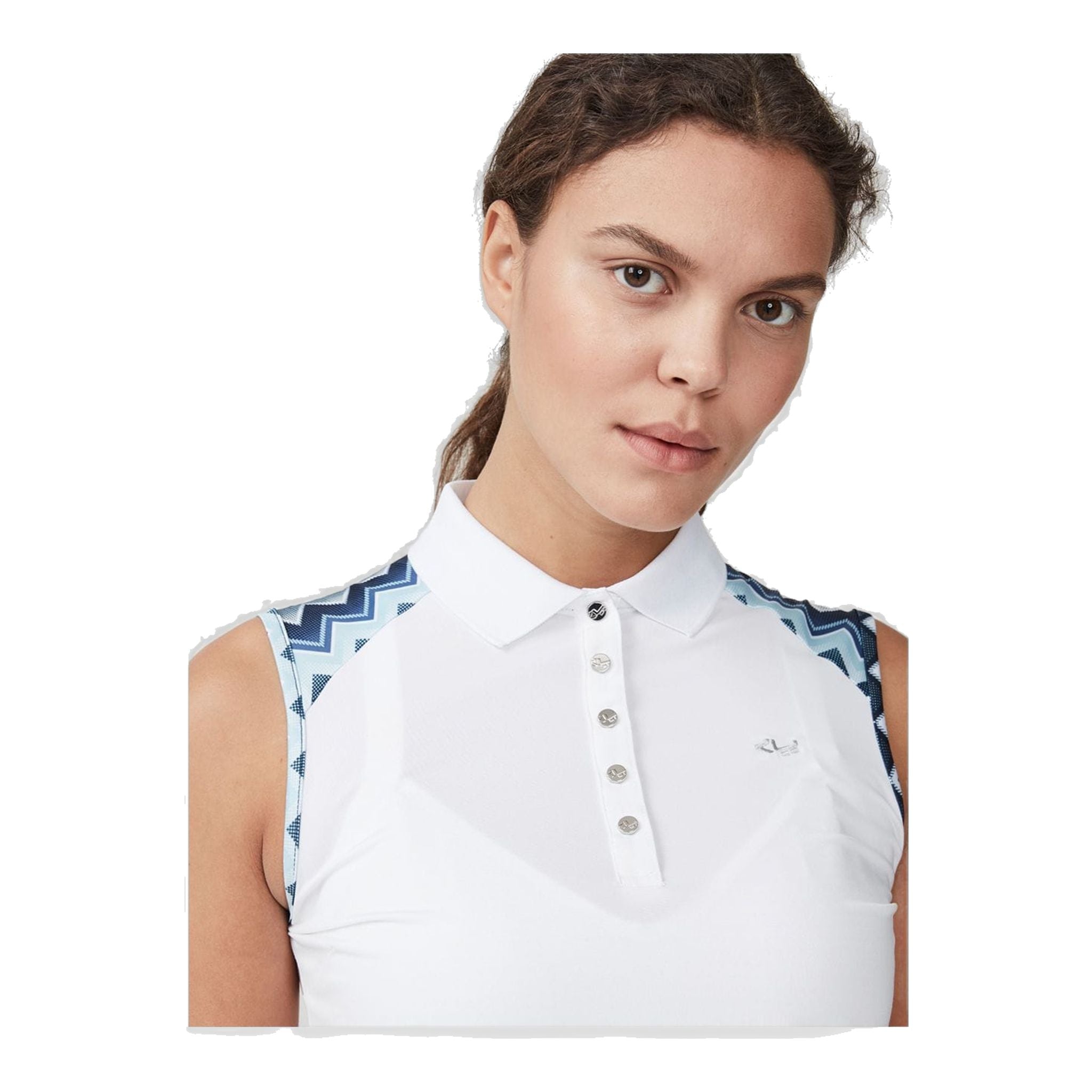 Röhnisch Element SL Polo Zigzag Blu Donna