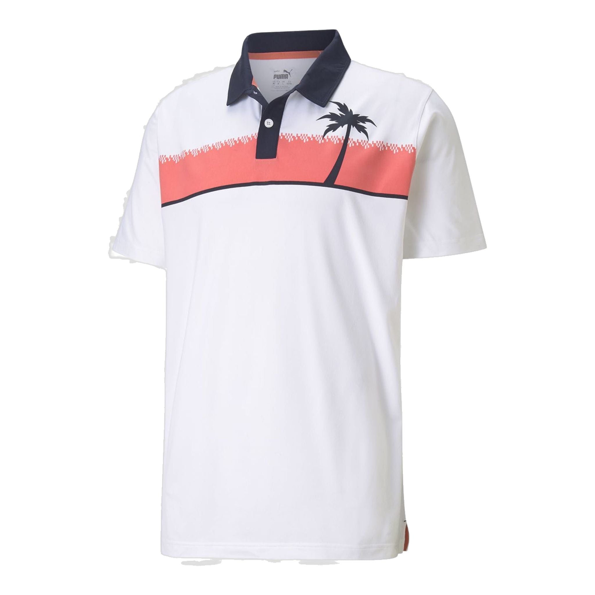 Puma M Cloudspun Hana SS Polo Uomo Bianco Brillante