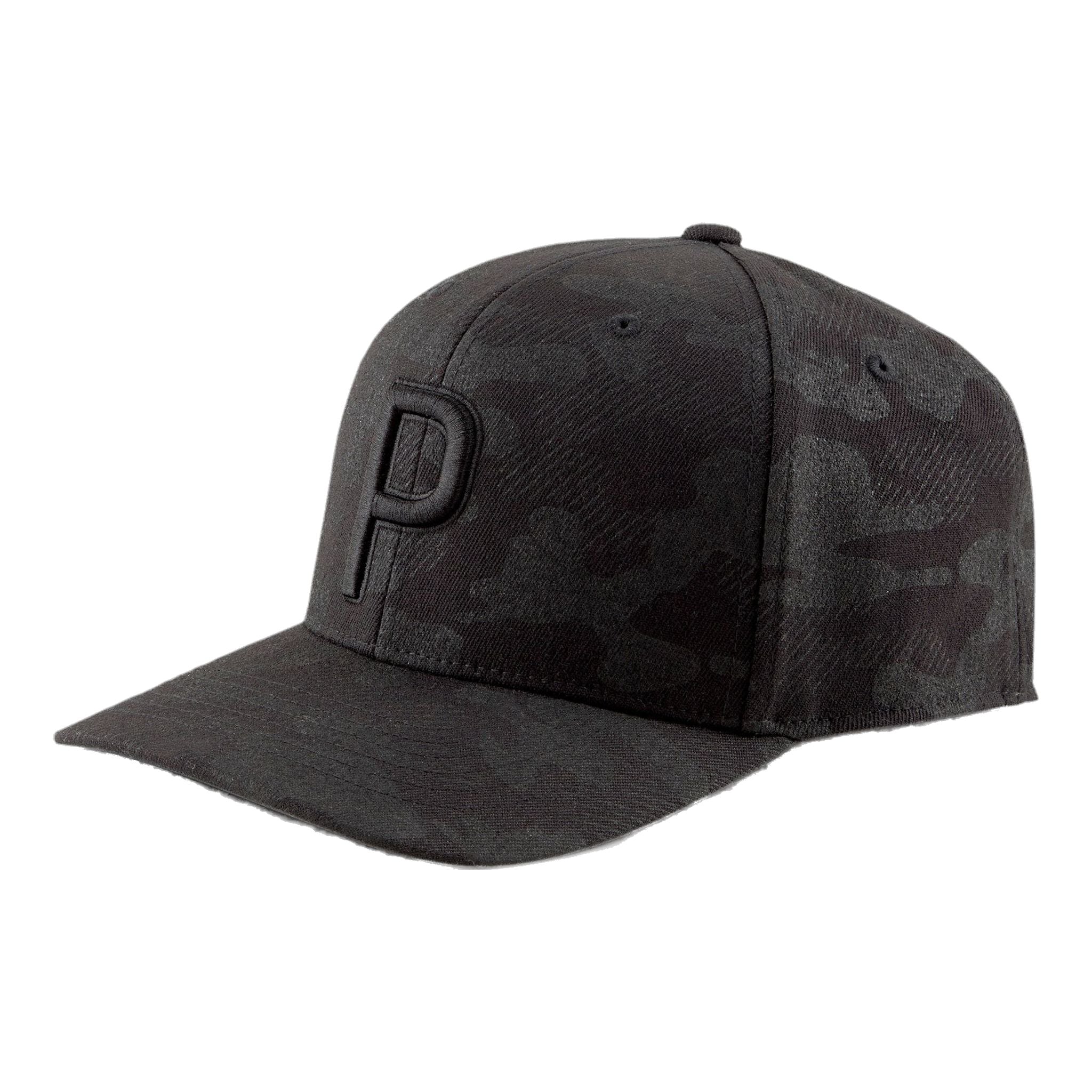 Puma P Snapback Golf Cap Camo Pattern Nero Uomo Uomo