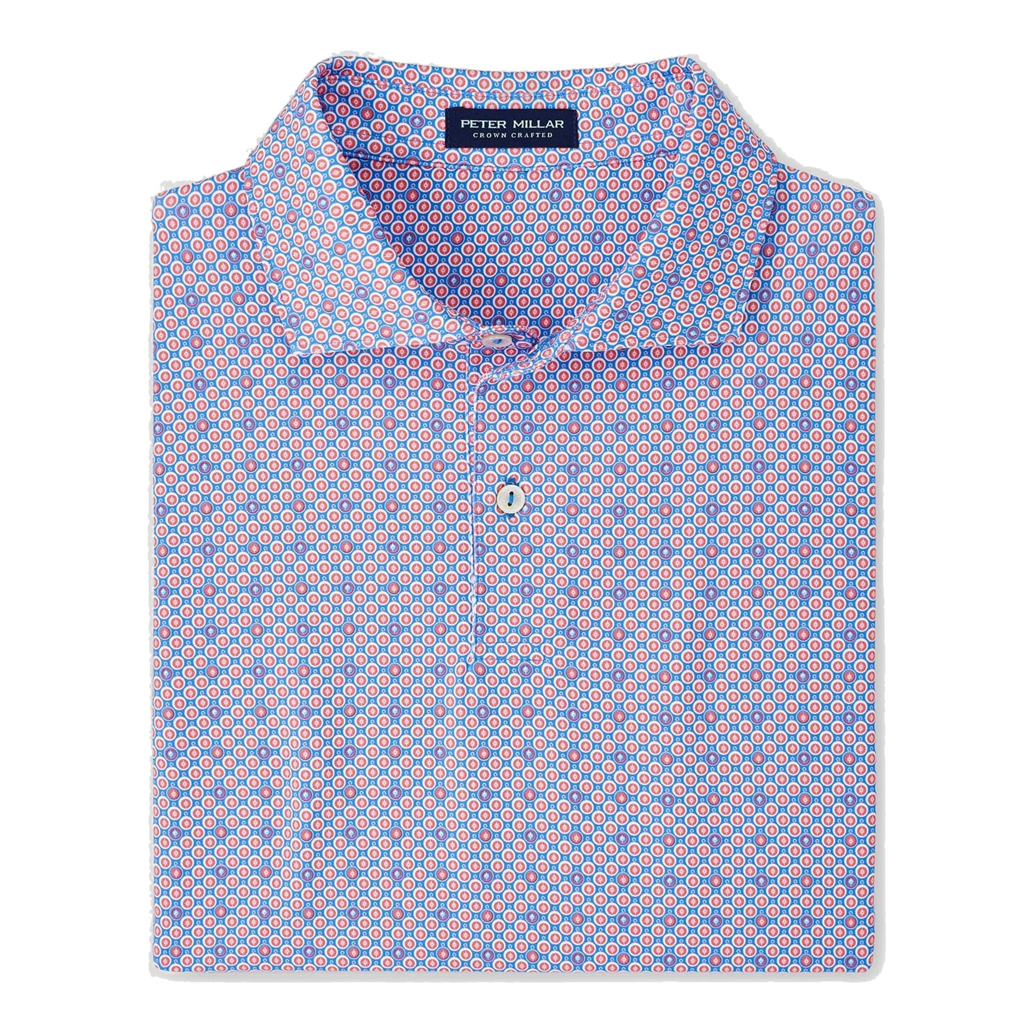 Polo da uomo Peter Millar Northbound Performance Jersey Marina B Uomo