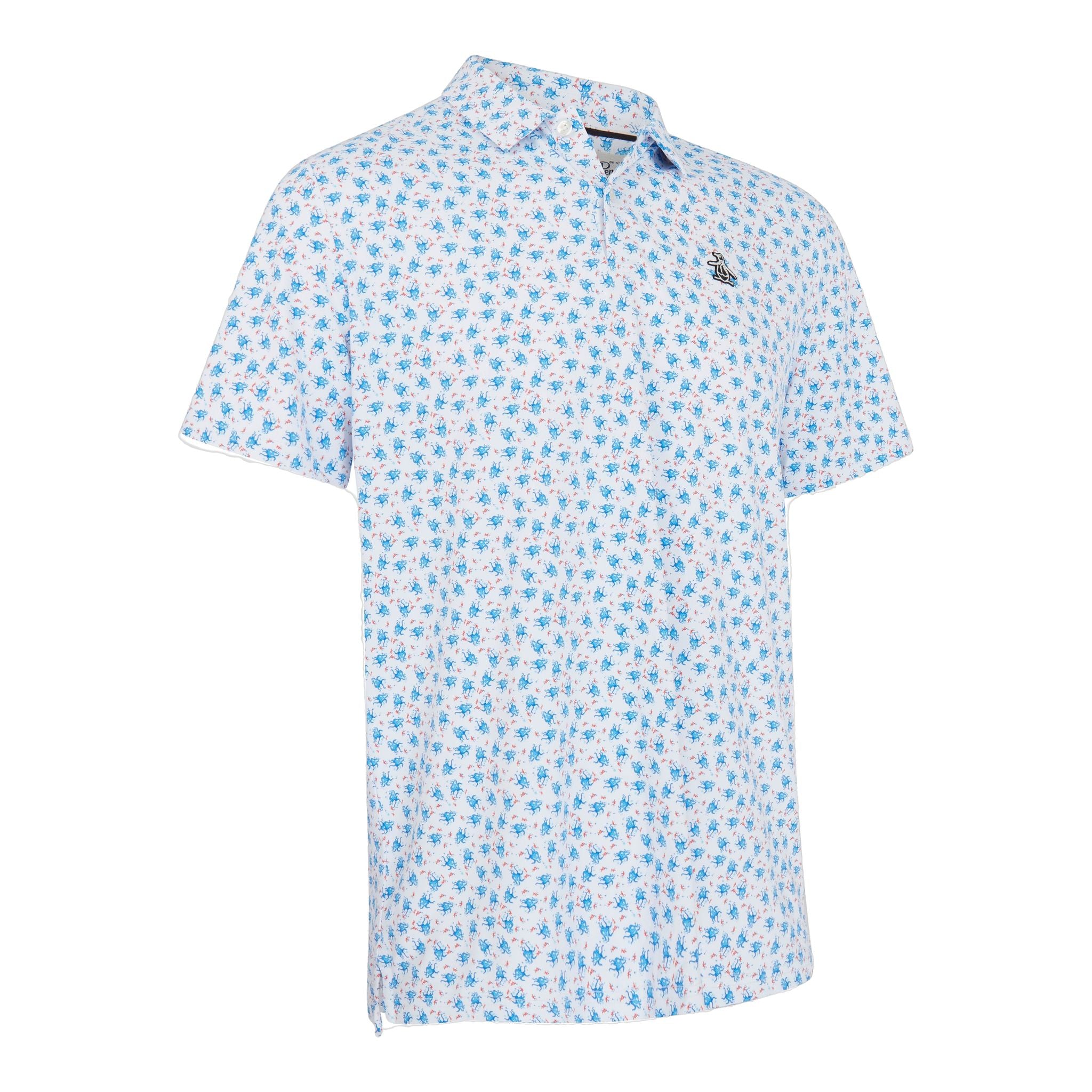 Polo Original Penguin SS con stampa polipo all-over da uomo