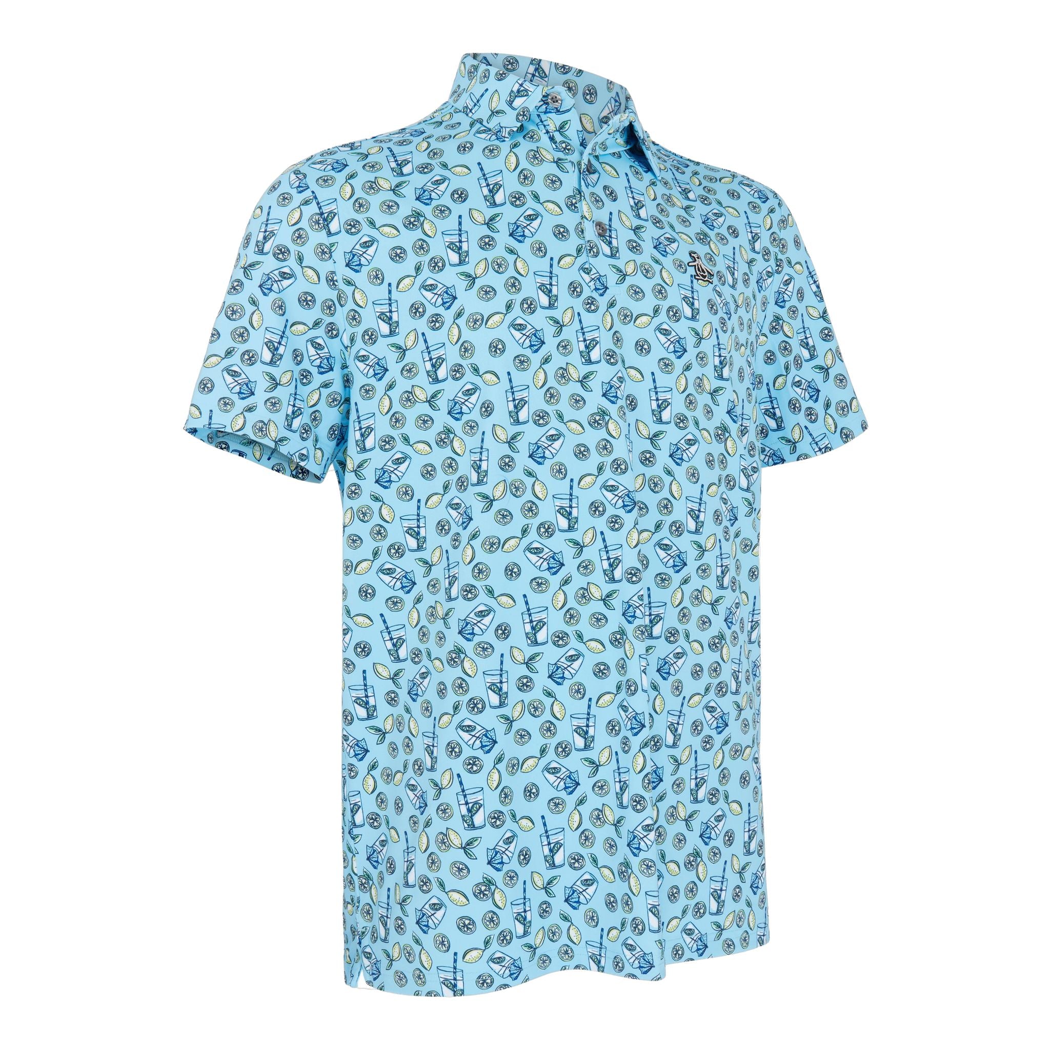 Polo Original Penguin SS All-Over Lemonde Print Uomo